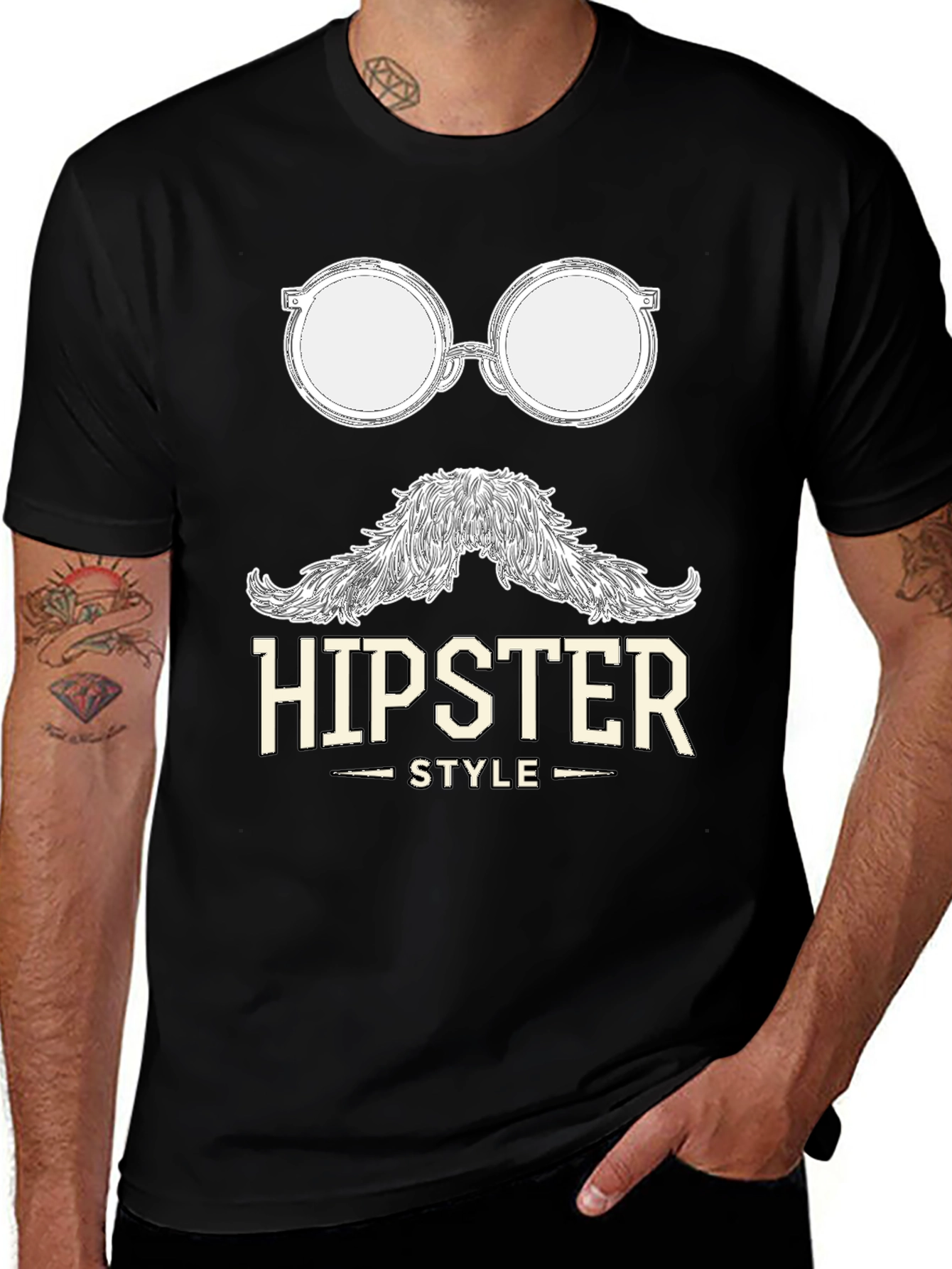 Variant 3 of Hipster Style Graphic T-Shirt - Cool & Casual