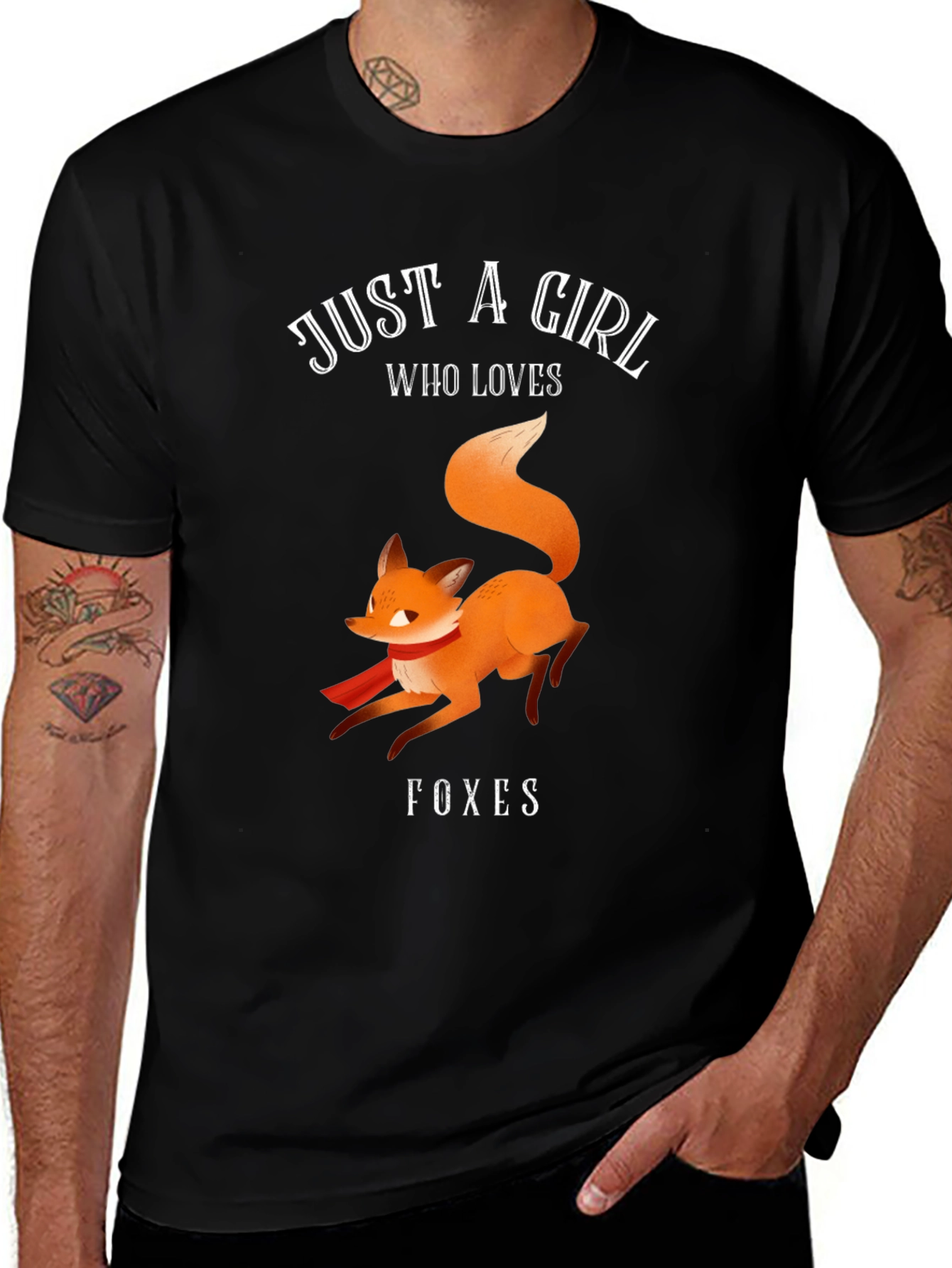 Variant 2 of Just a Girl Who Loves Foxes T-Shirt
