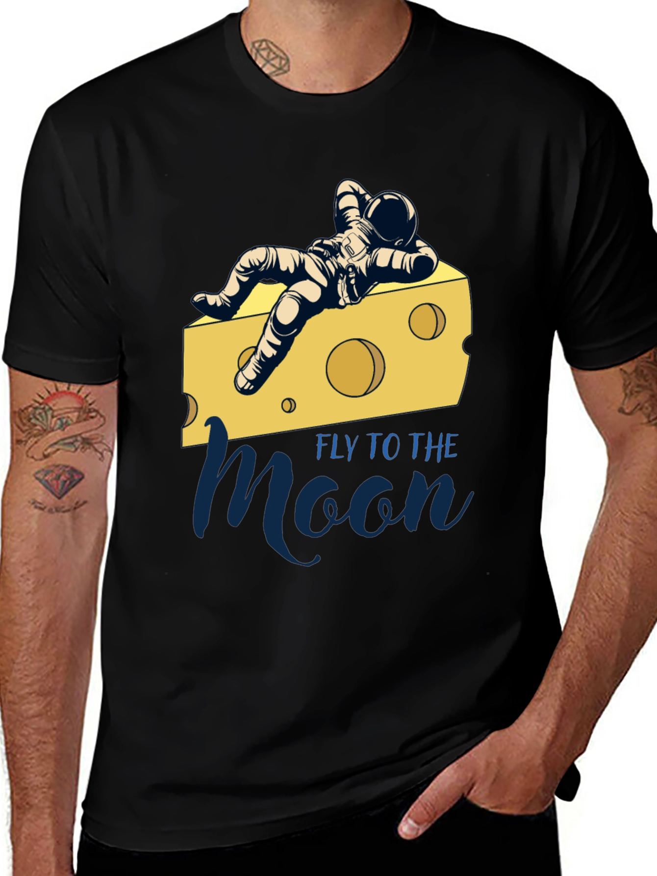 Variant 2 of Fly to the Moon Graphic Tee
