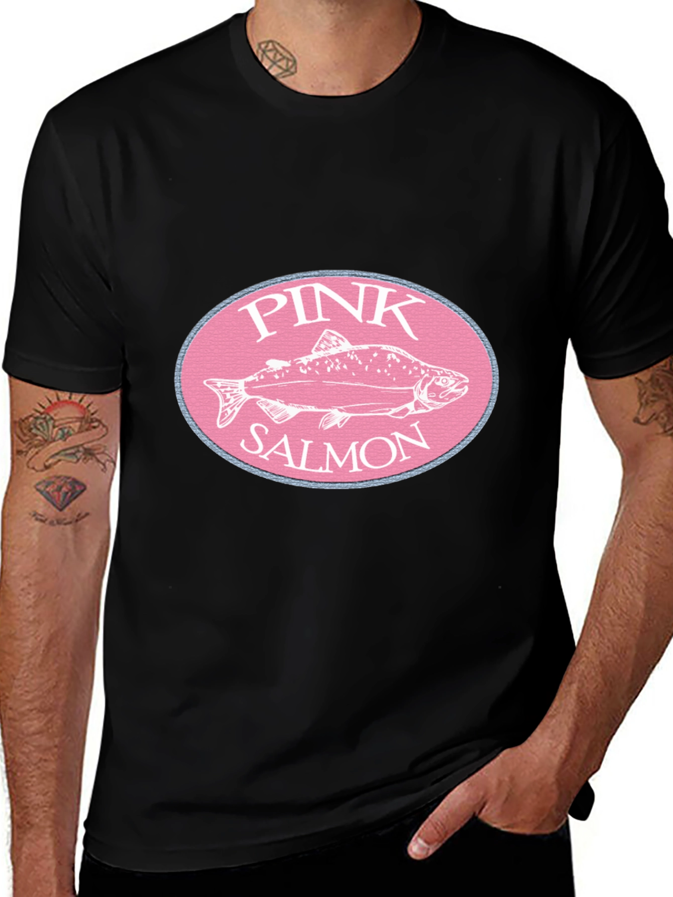 Variant 22 of Pink Salmon Graphic T-Shirt