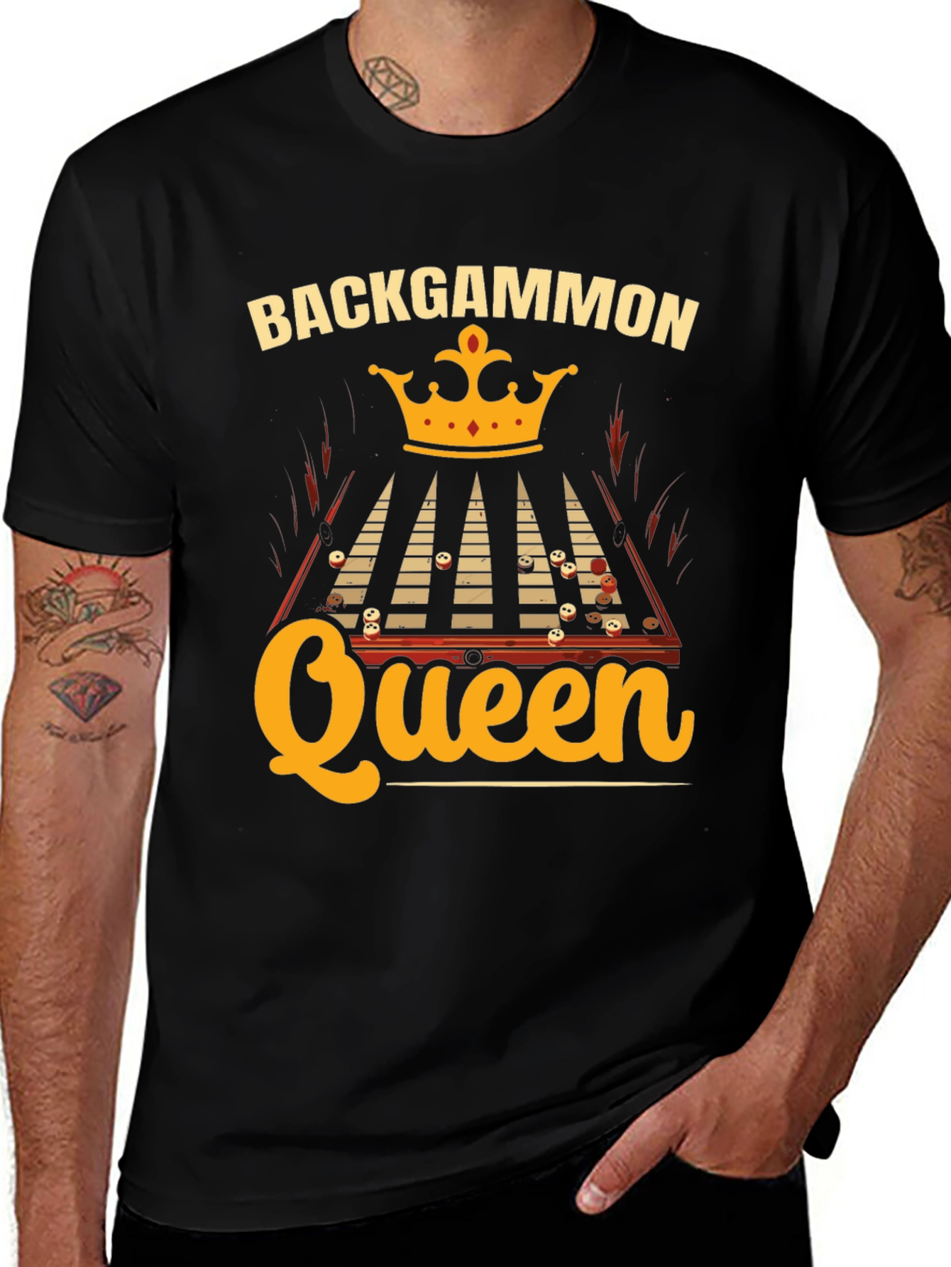 Variant 29 of Backgammon Queen Graphic Tee