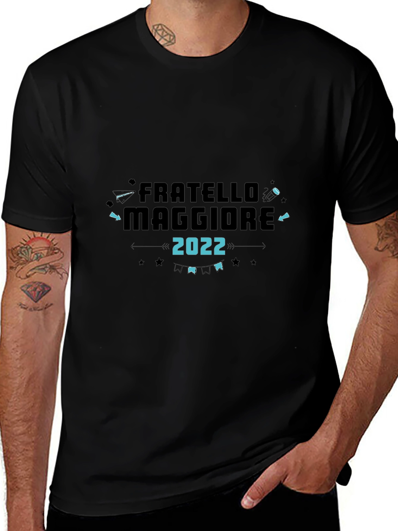 Variant 18 of Fratello Maggiore 2022 Black T-Shirt