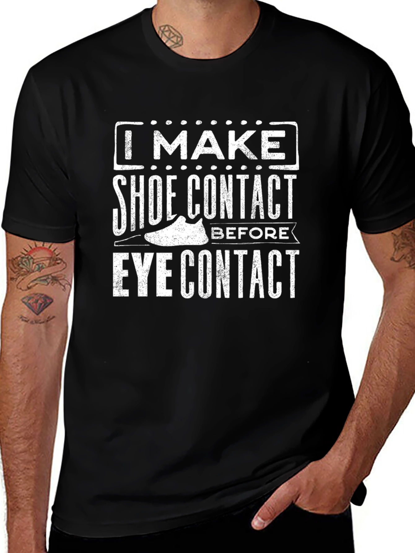 Variant 25 of Shoe Contact Graphic Tee - Funny T-Shirt