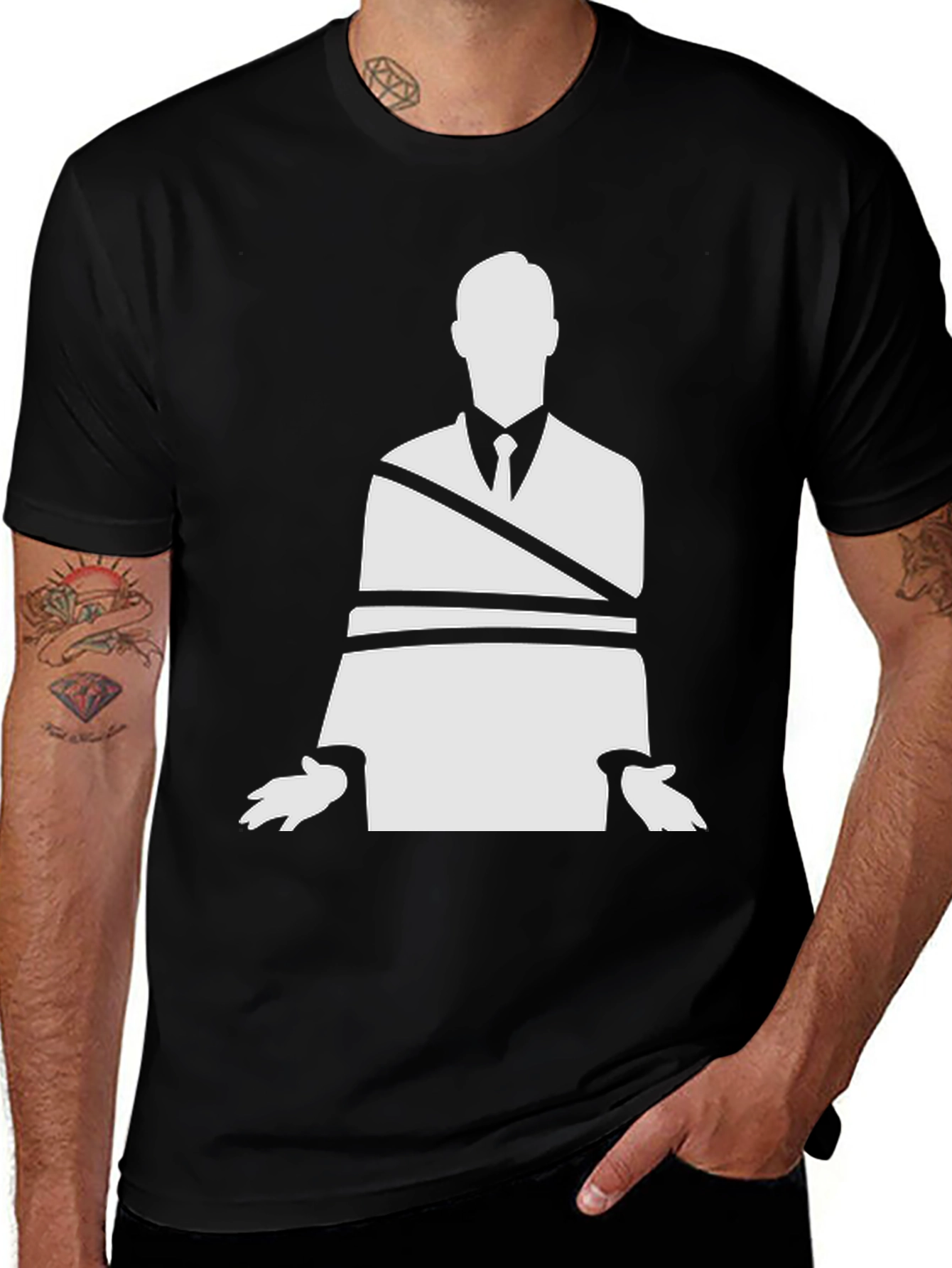 Variant 13 of Boundless Silhouette Graphic Tee - Black