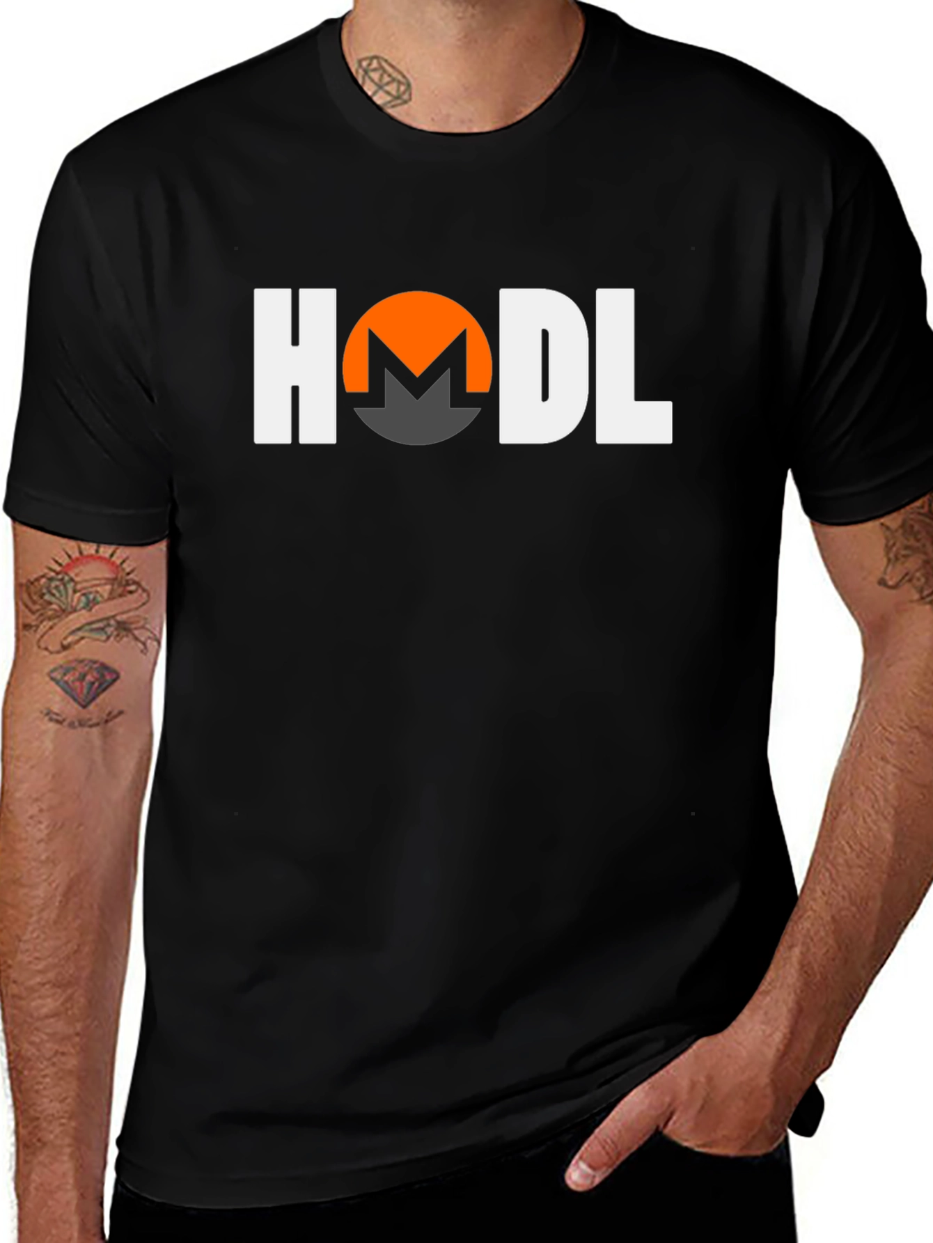 HODL Monero Crypto T-Shirt - Black