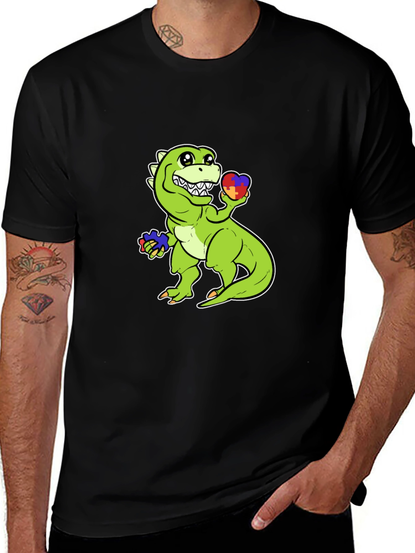 Autism Awareness Dinosaur T-Shirt