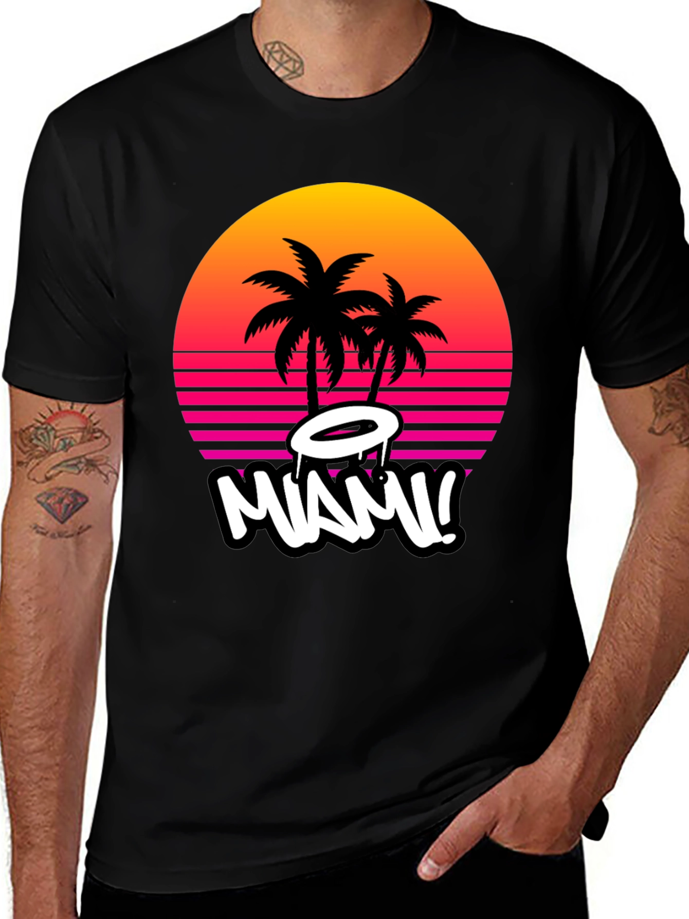 Miami Sunset Graphic Tee