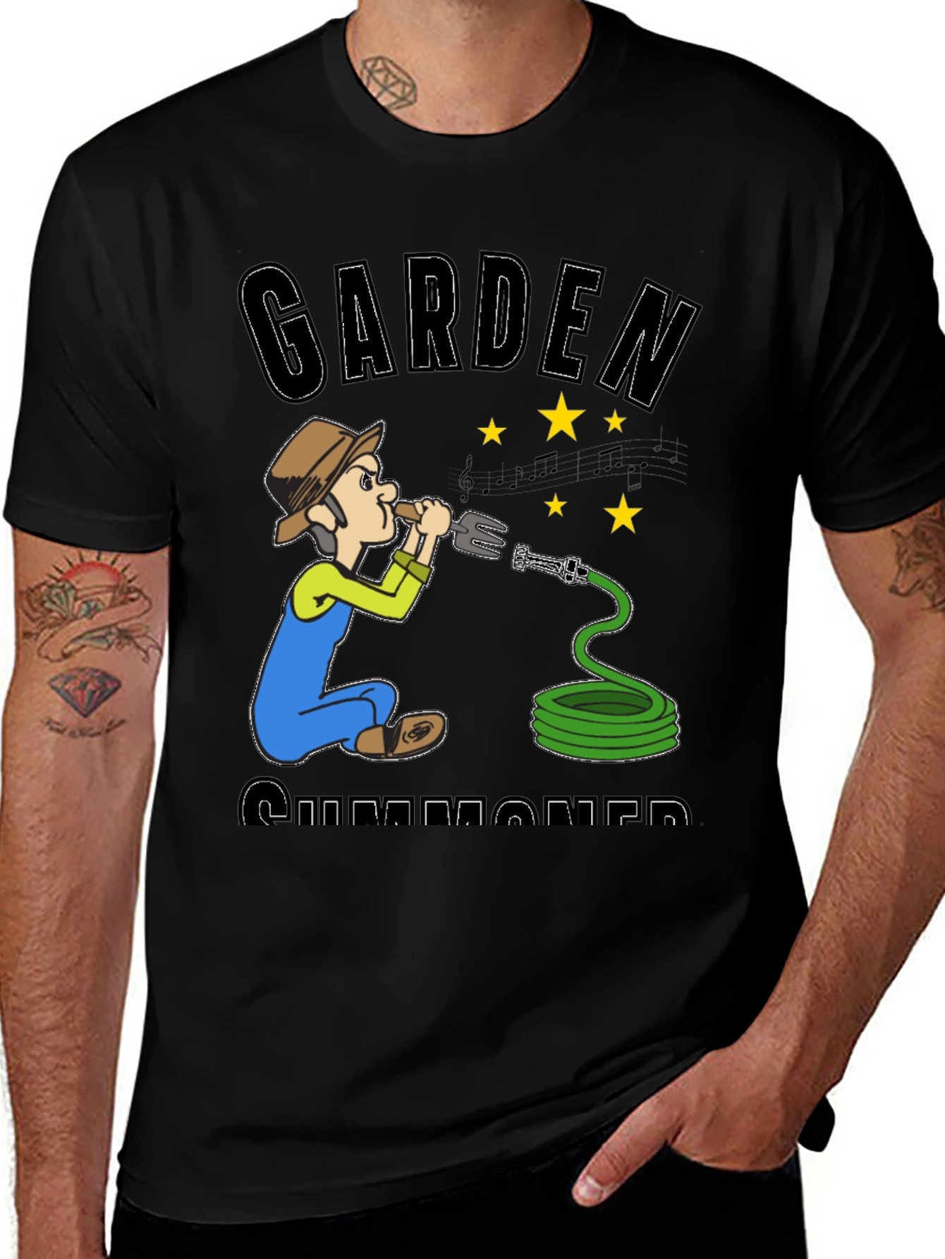 Variant 8 of Gardener Summoner Graphic Tee - Novelty T-Shirt