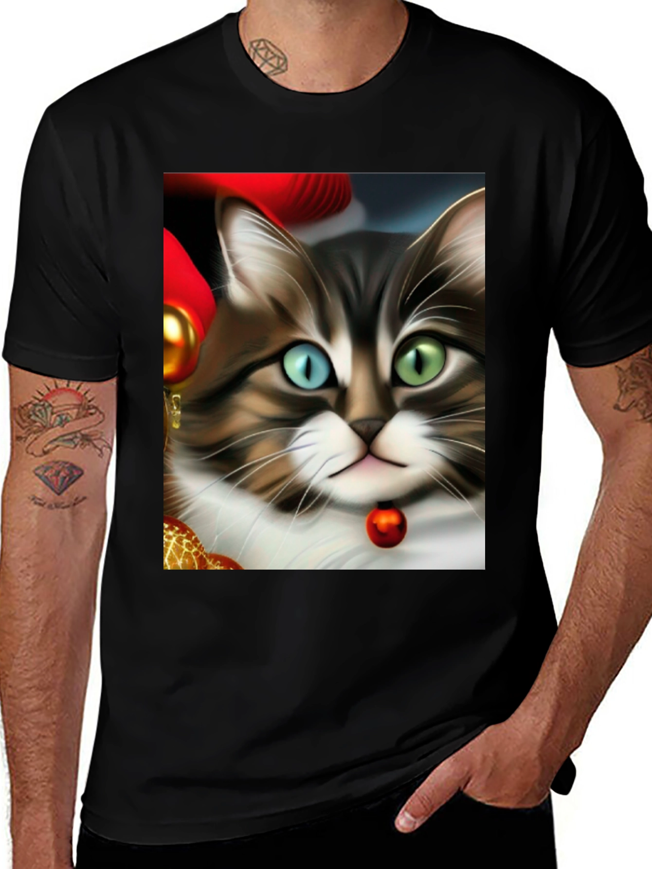 Variant 9 of Heterochromia Cat T-Shirt