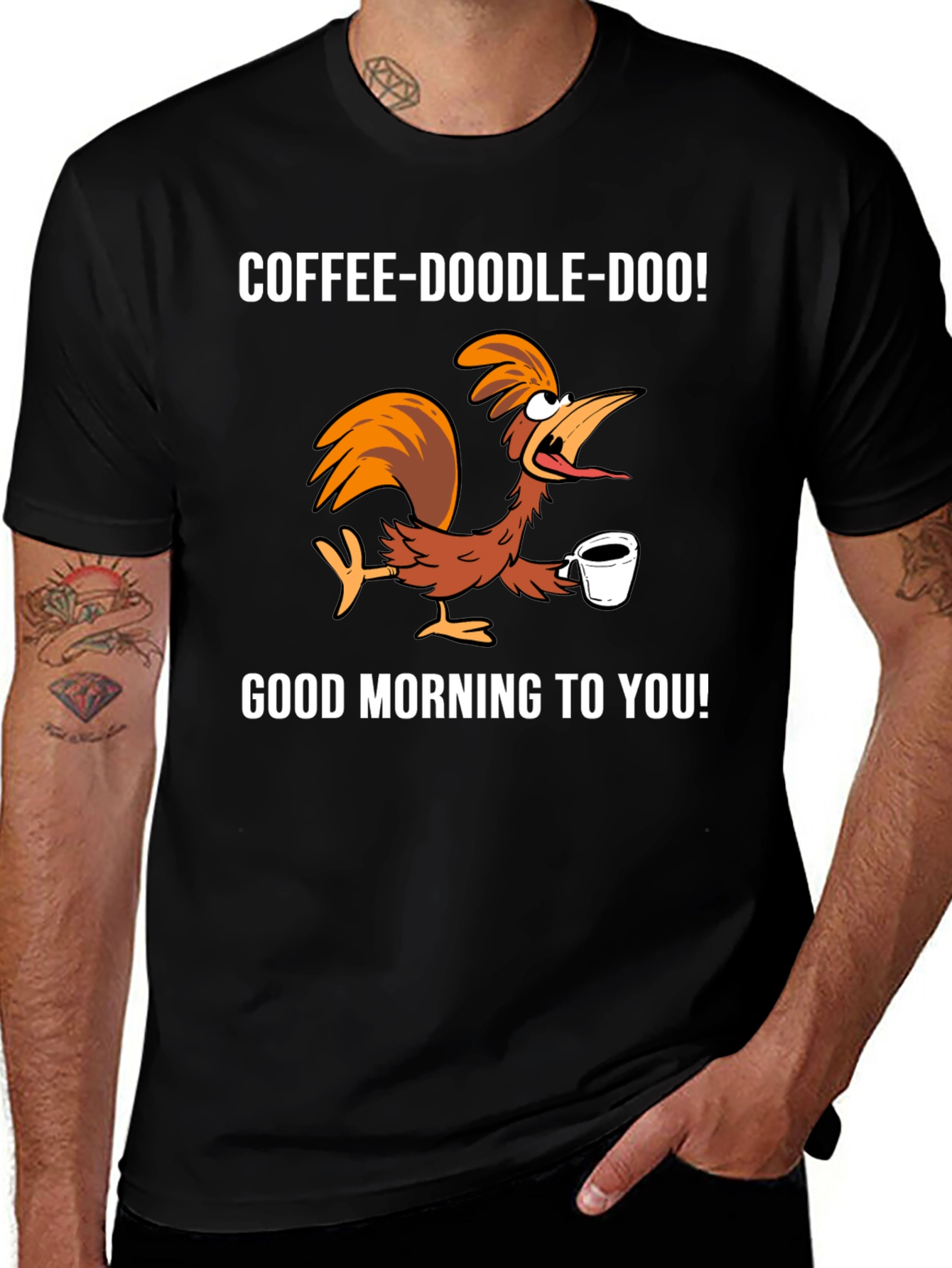 Variant 2 of Coffee Doodle Doo Graphic Tee