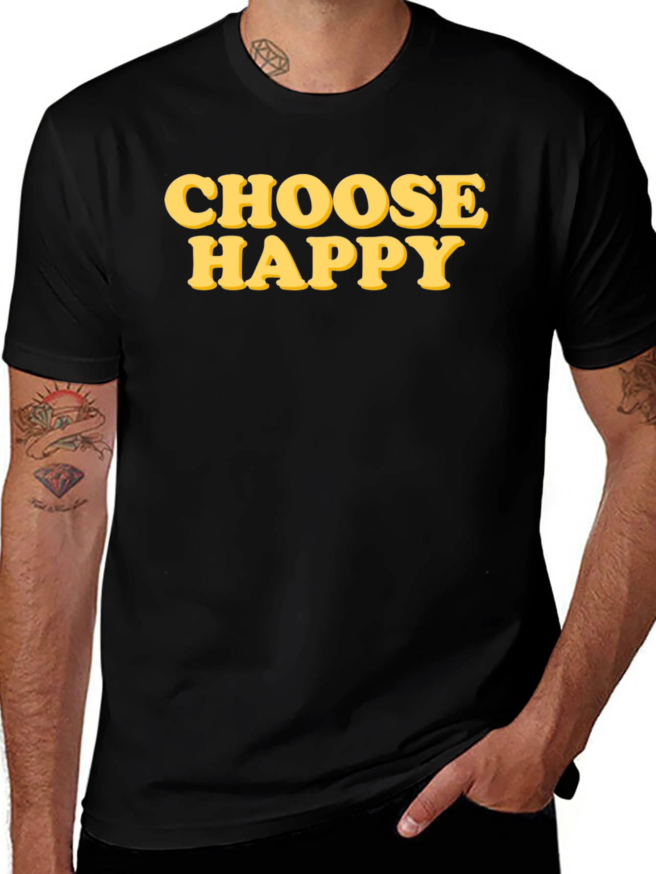 Variant 23 of Choose Happy Graphic T-Shirt