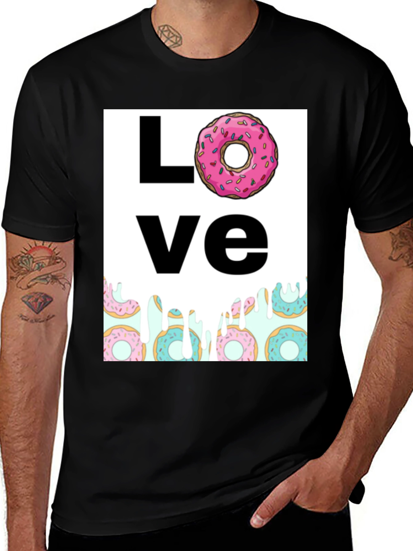 Variant 27 of Love Donuts Graphic Tee