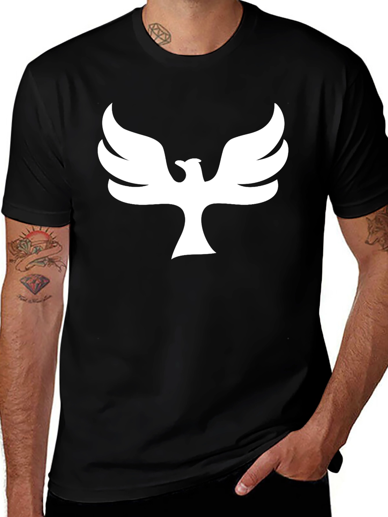 Variant 14 of Phoenix Graphic Print T-Shirt - Black