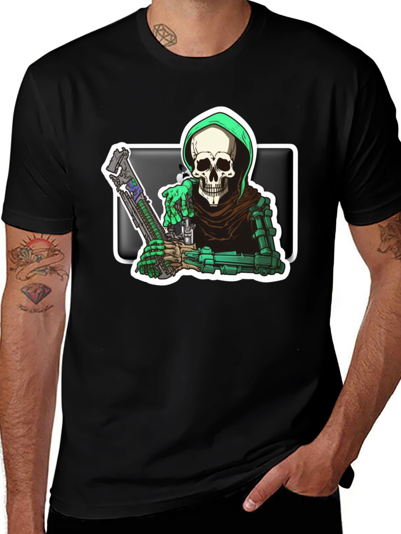 Variant 29 of Grim Reaper Graphic Tee - Death Dealer T-Shirt
