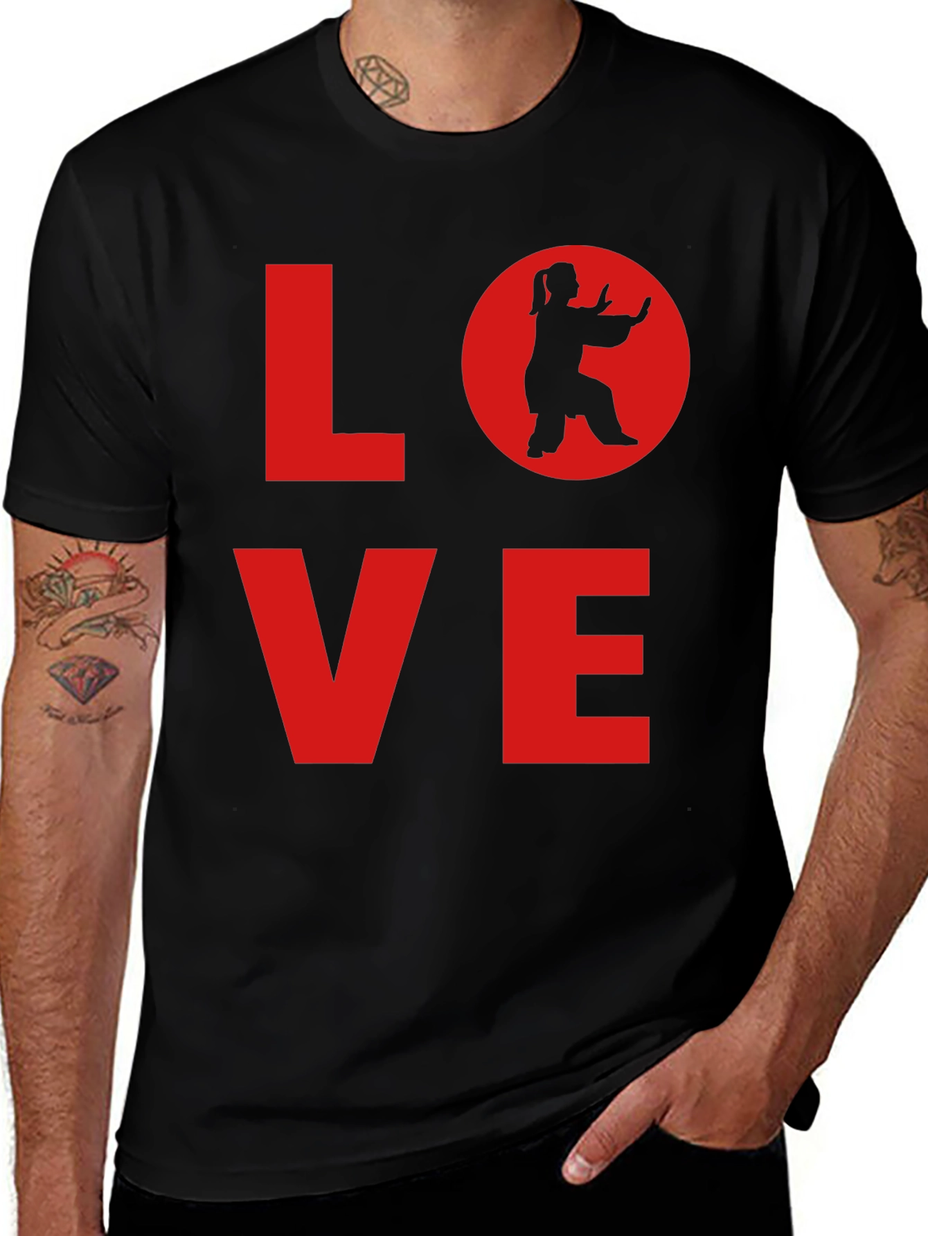 Variant 26 of LOVE Martial Arts Black T-Shirt