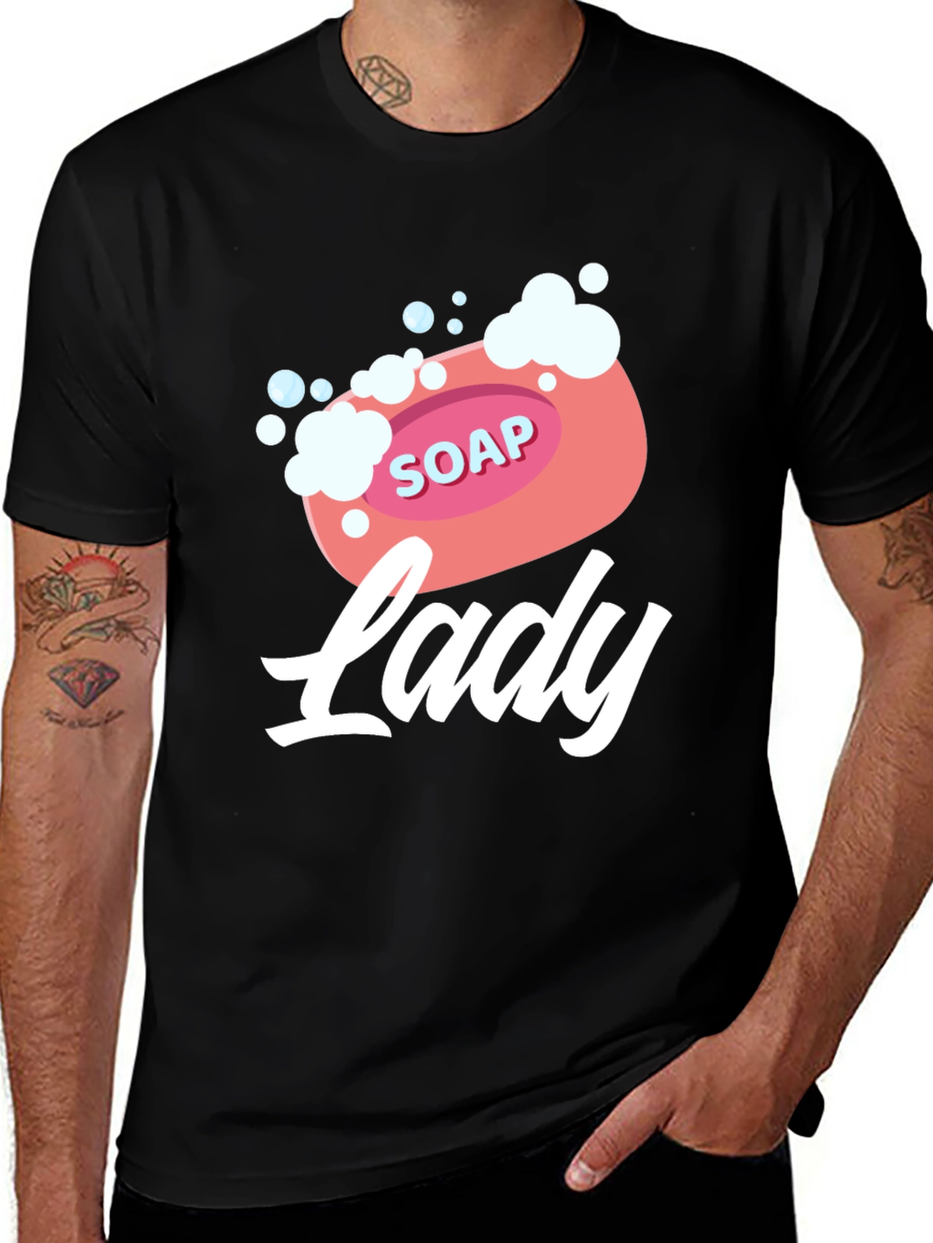 Variant 2 of Soap Lady Graphic Tee - Novelty T-Shirt