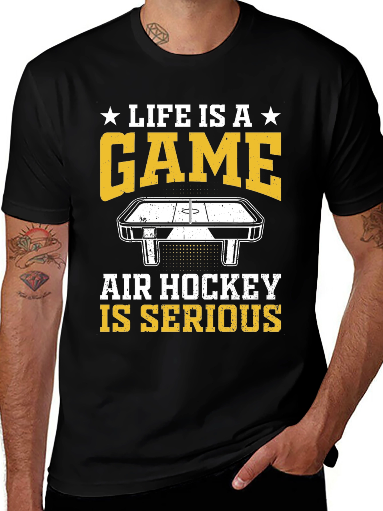 Variant 12 of Life is a Game Air Hockey Serious T-Shirt