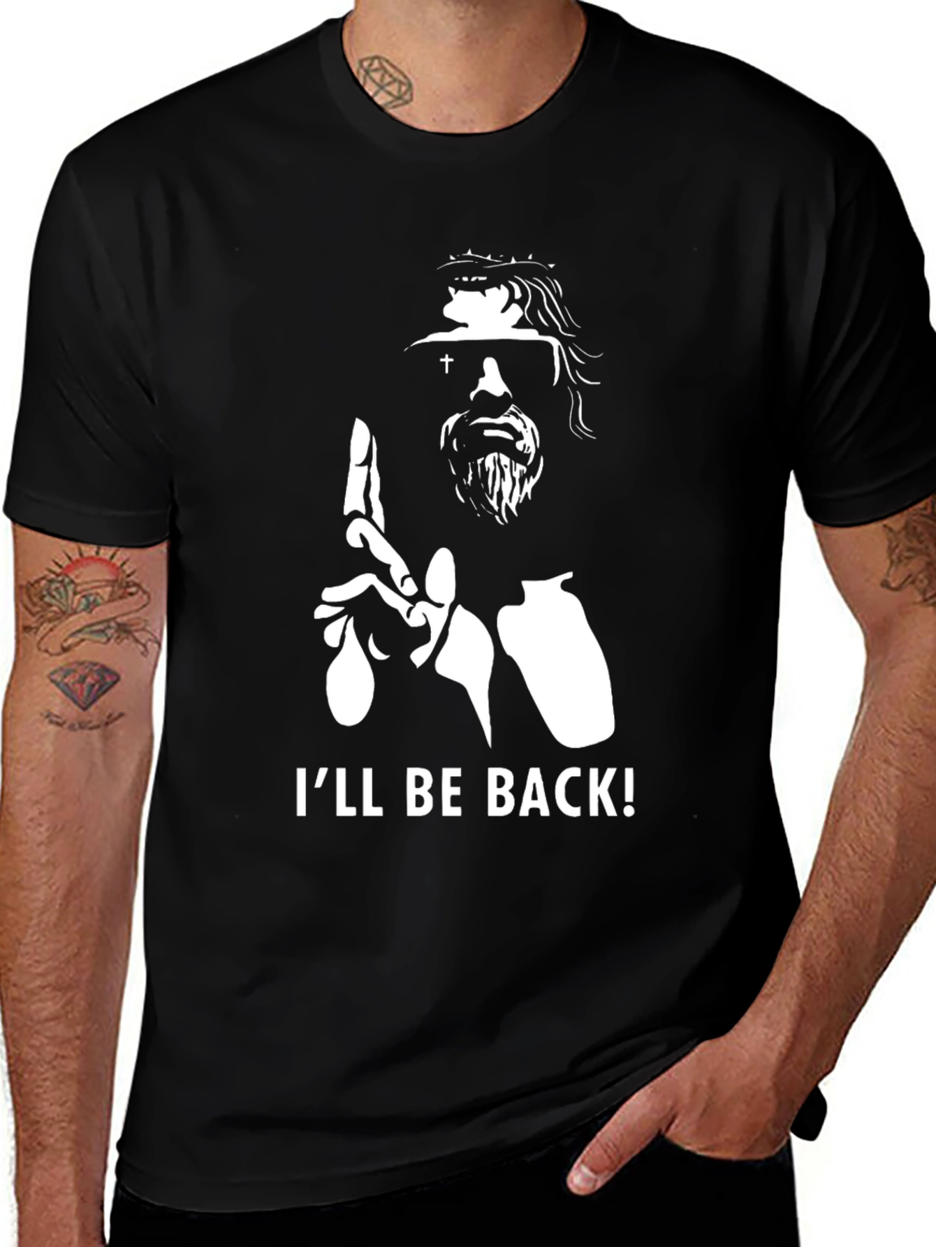 I'll Be Back T-Shirt - Funny Jesus Terminator Graphic Tee