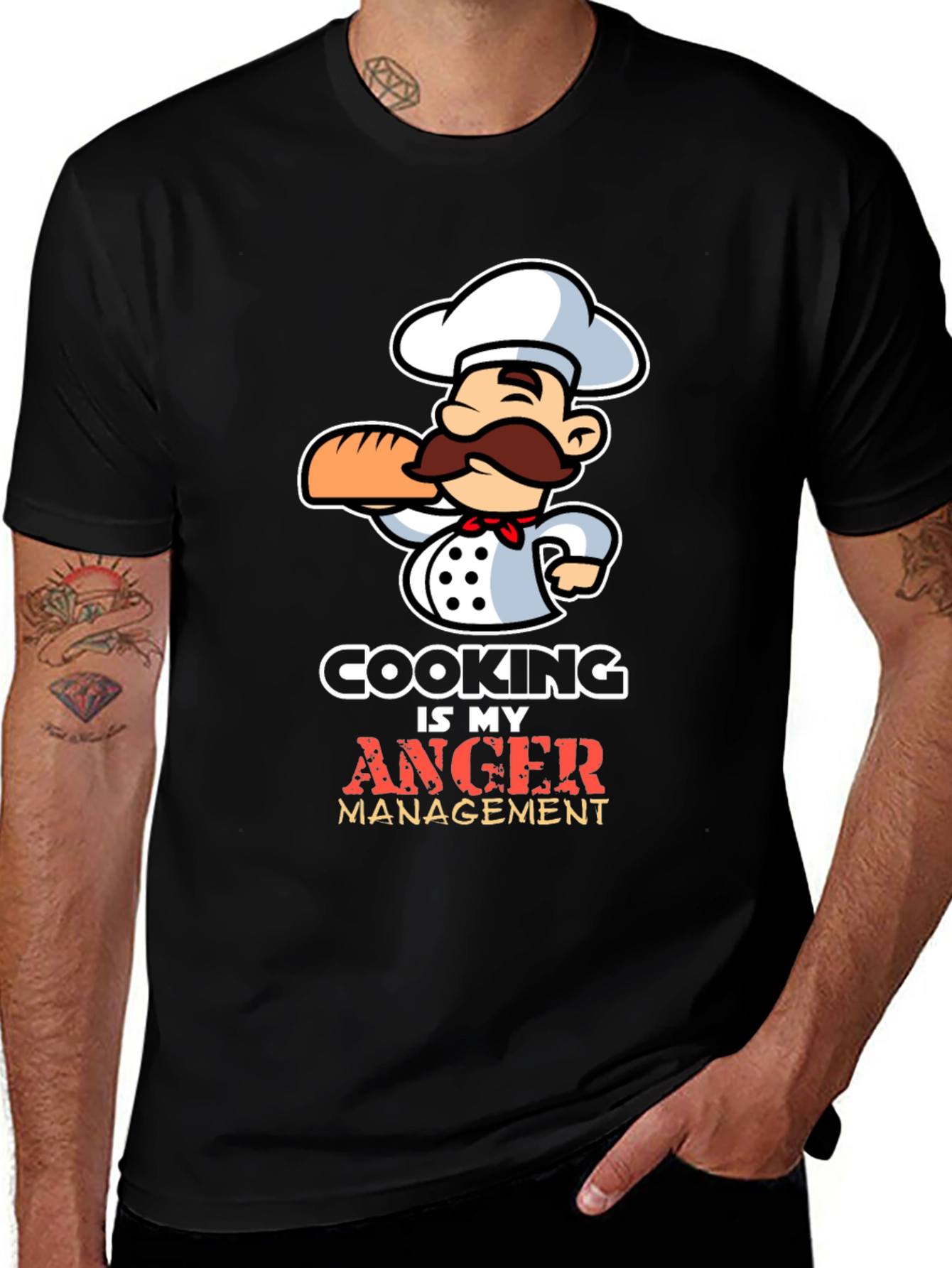 Variant 22 of Cooking is My Anger Management Chef T-Shirt