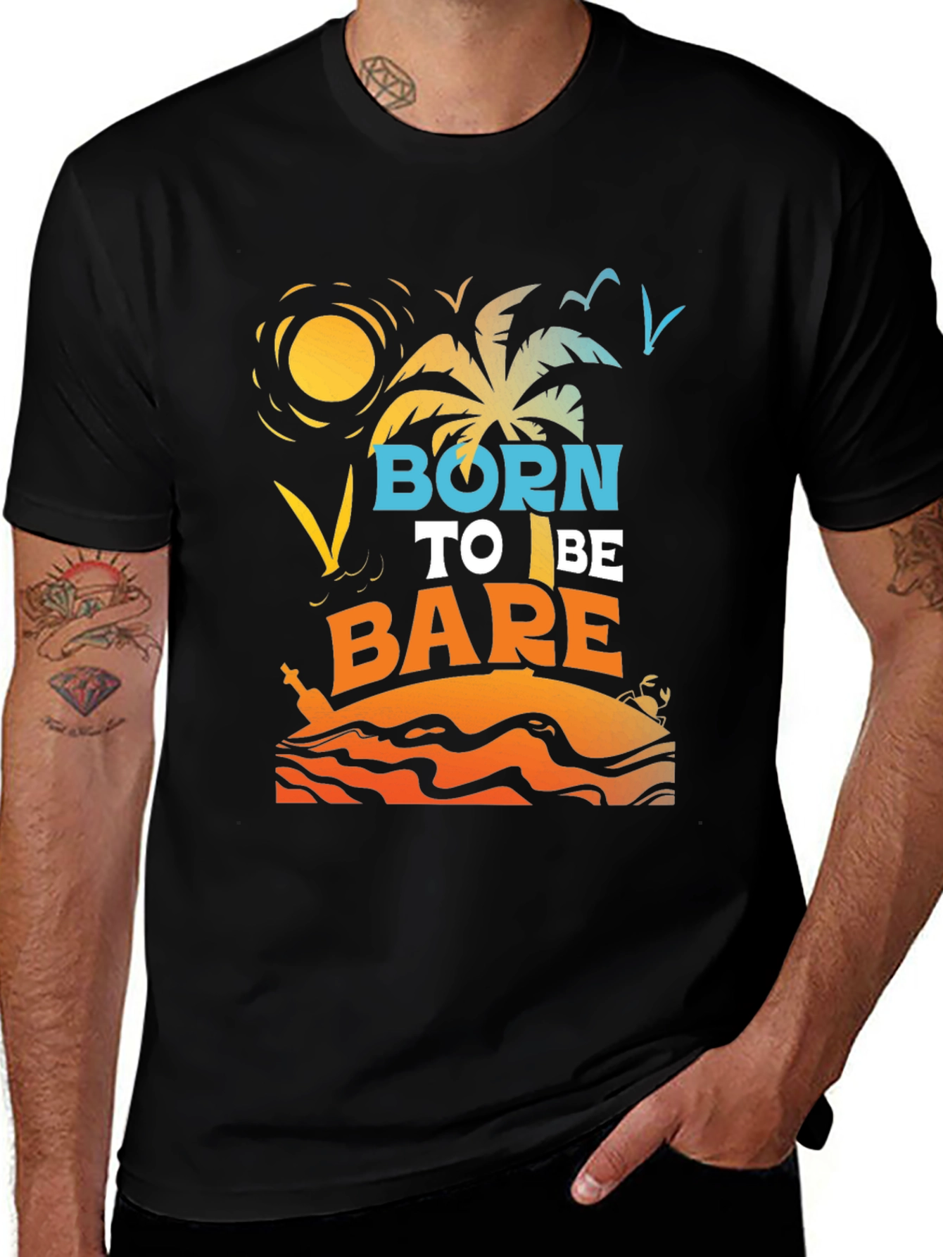Variant 18 of Born to Be Bare Graphic T-Shirt