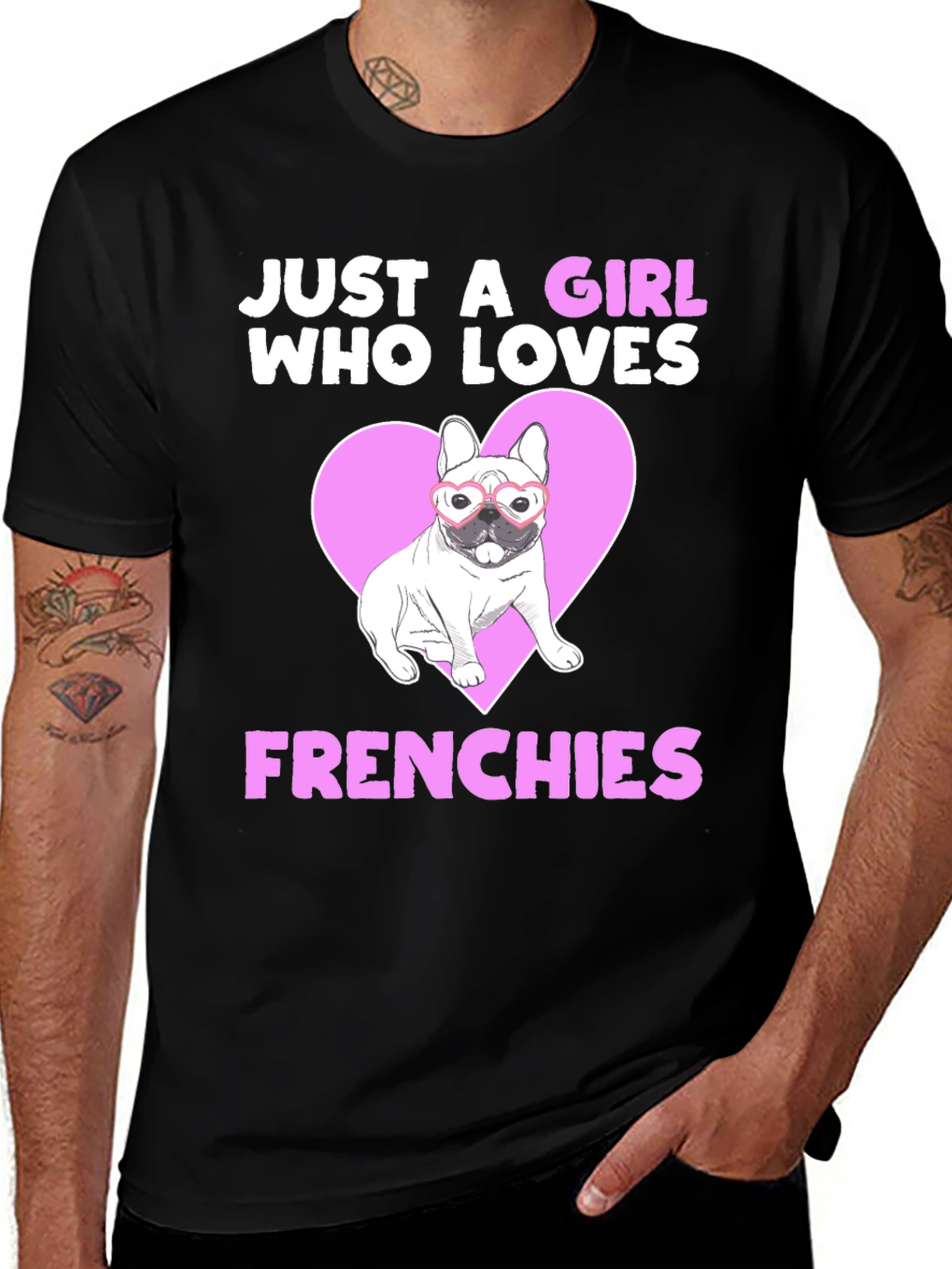 Just a Girl Who Loves Frenchies T-Shirt