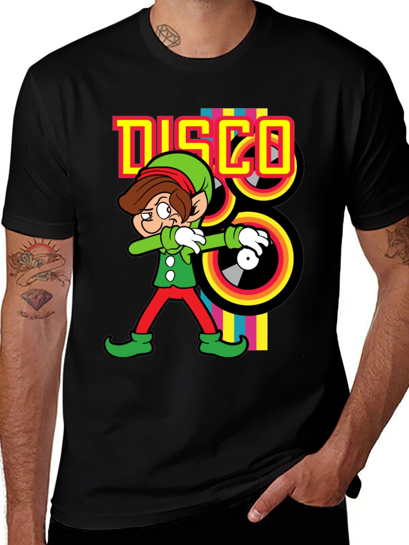 Variant 22 of Disco Elf Dab T-Shirt