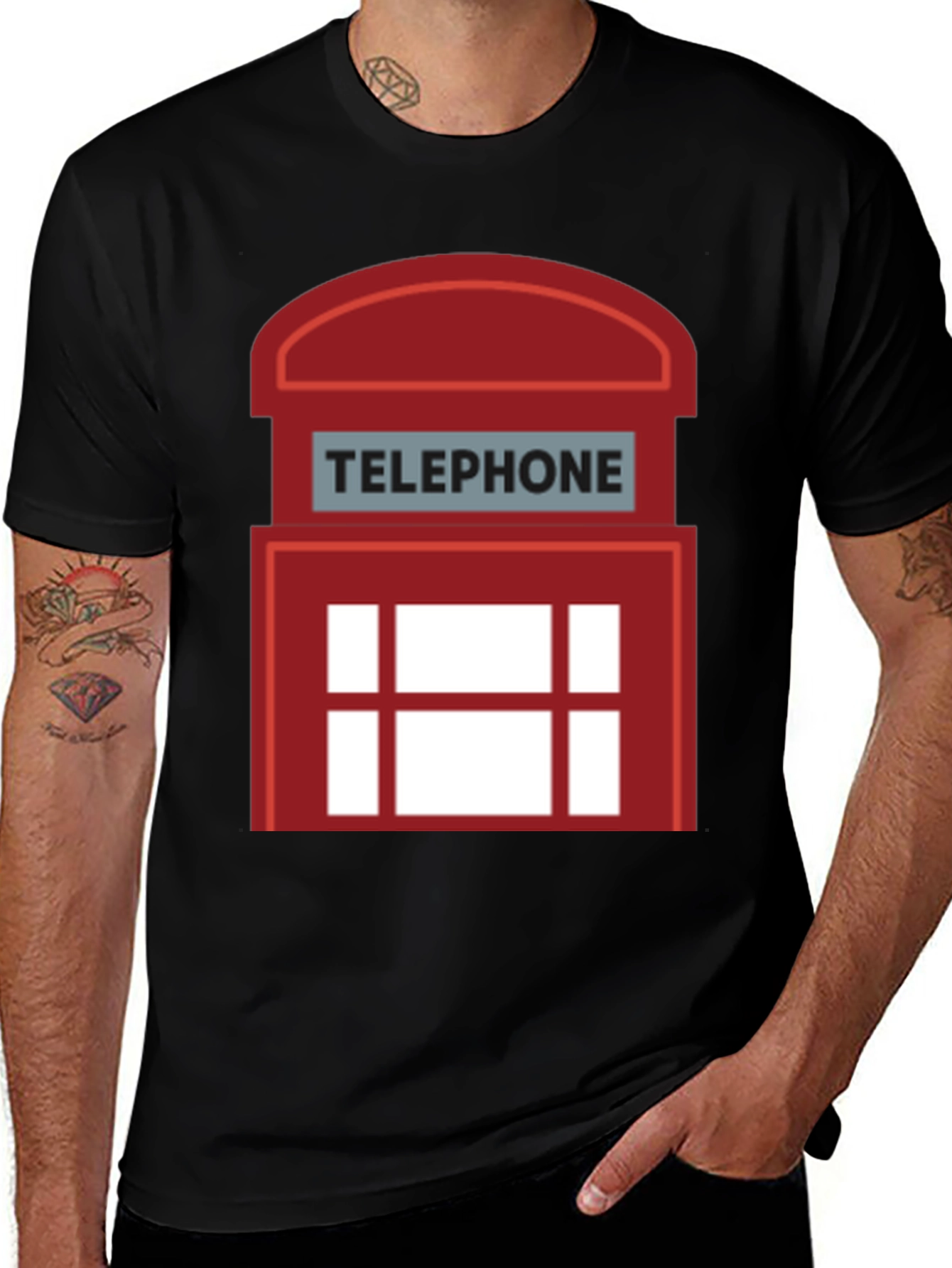 Variant 21 of London Telephone Booth Graphic T-Shirt