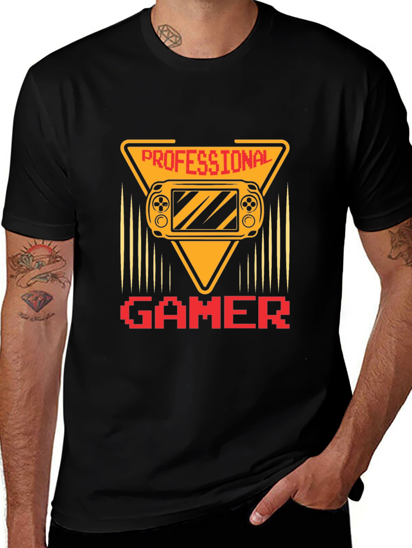 Variant 12 of Professional Gamer T-Shirt - Black Gaming Tee