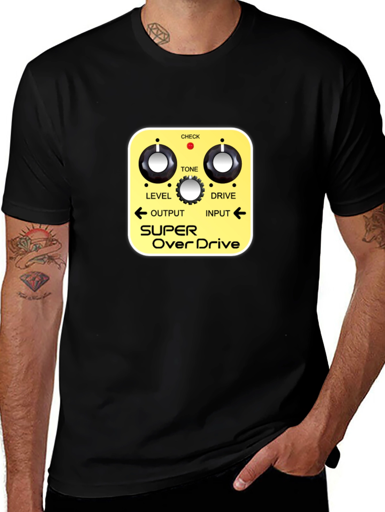 Variant 23 of Super Overdrive Pedal Black T-Shirt