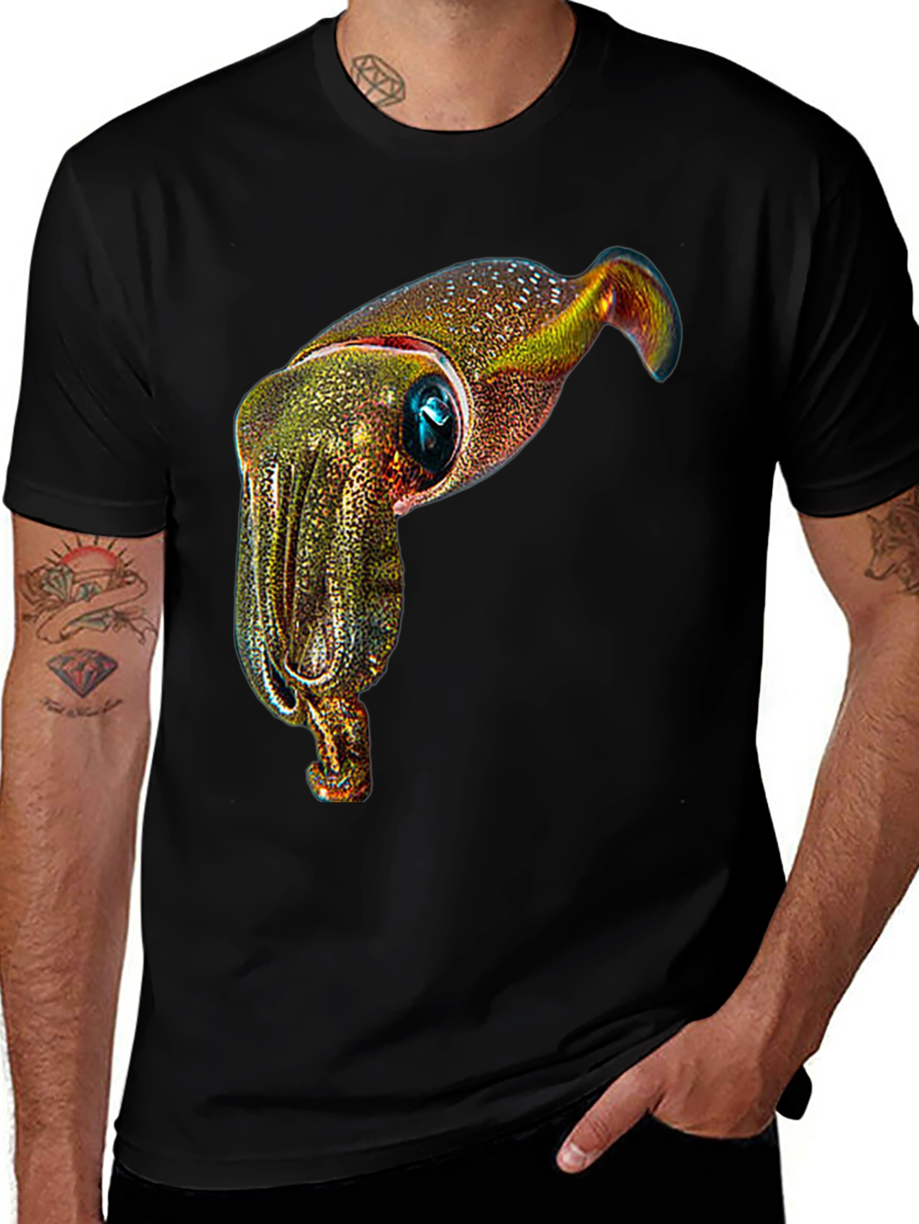 Variant 13 of Squid Graphic Tee - Unique Marine Life Shirt