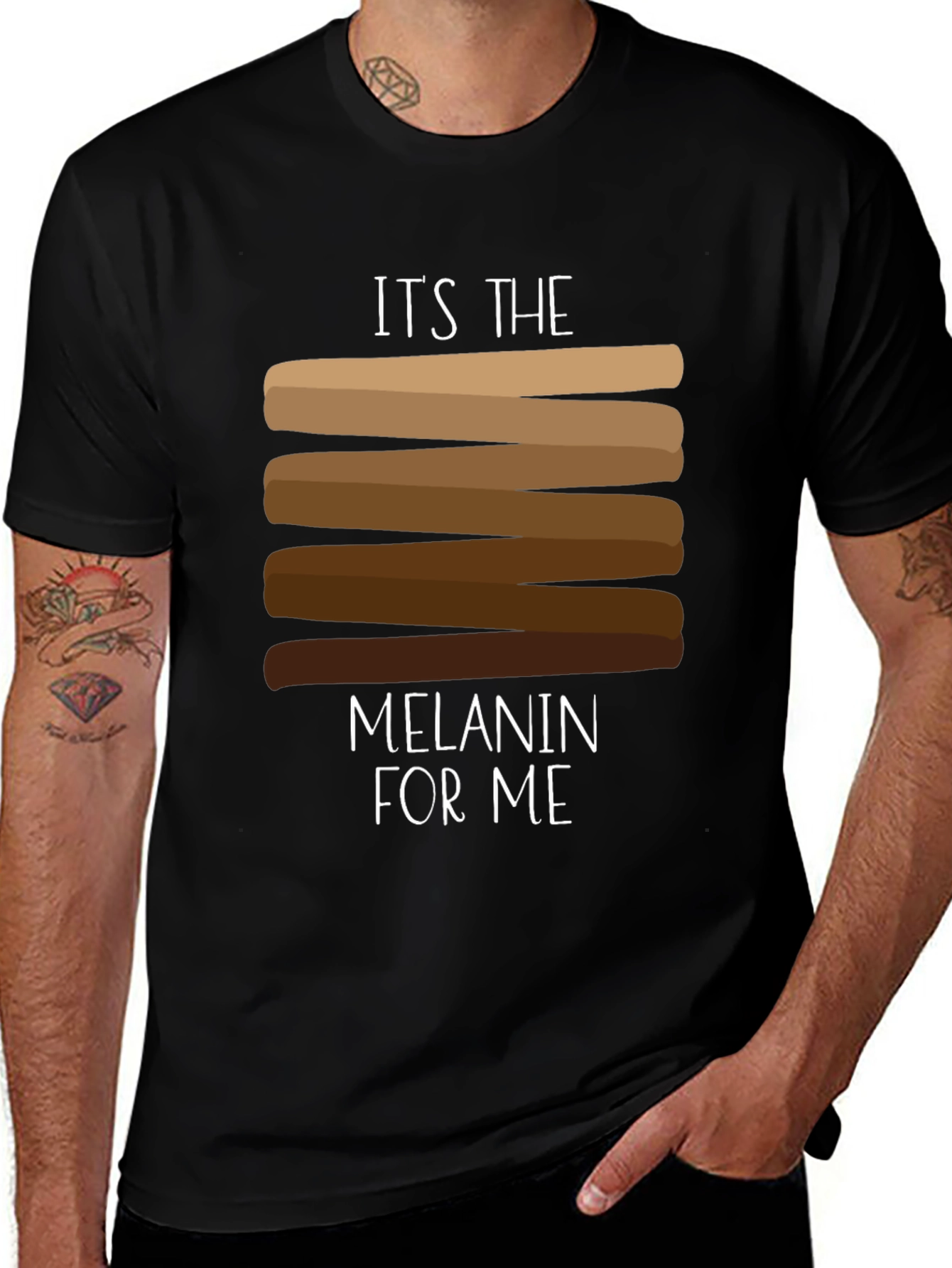 Variant 16 of Melanin Pride T-Shirt - Diverse Skin Tones