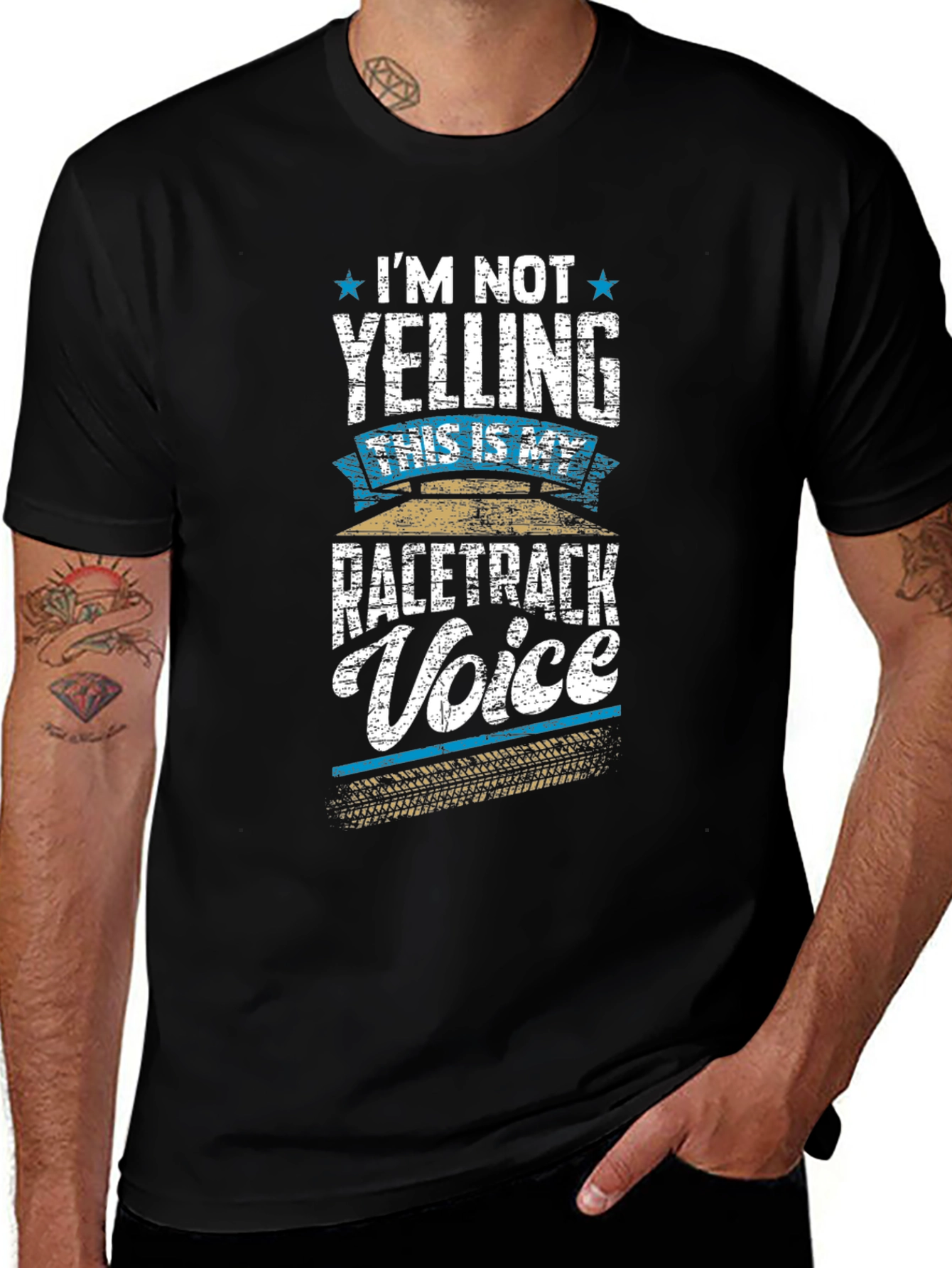Variant 27 of Racetrack Voice Tee - Funny Motorsport Fan T-Shirt