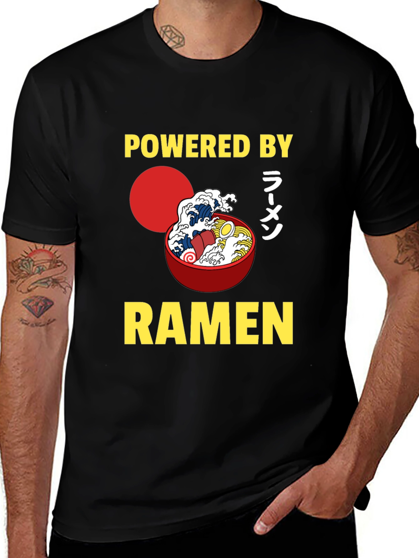 Variant 24 of Powered by Ramen Graphic Tee