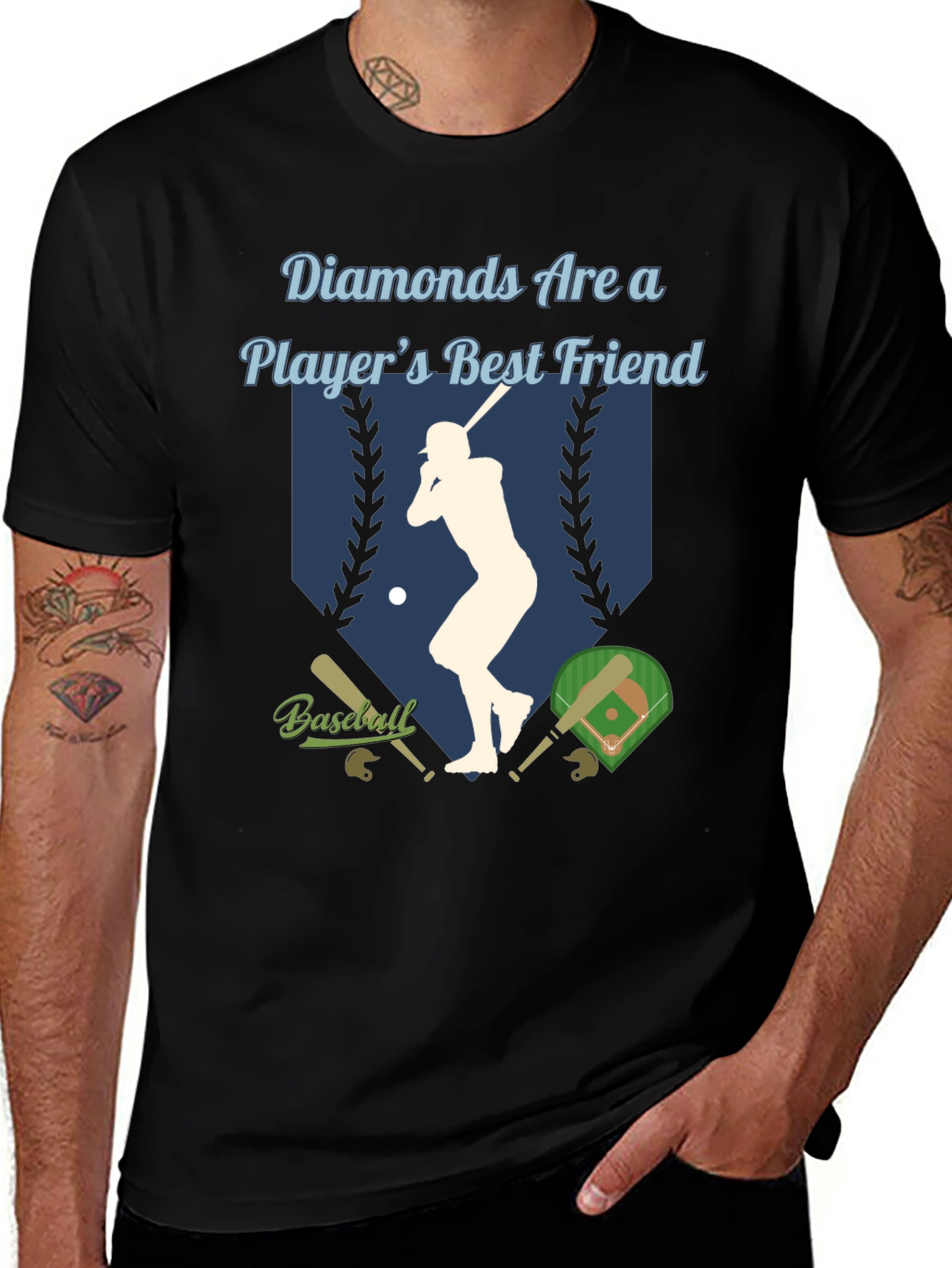 Variant 27 of Diamonds Are a Player's Best Friend Baseball T-Shirt