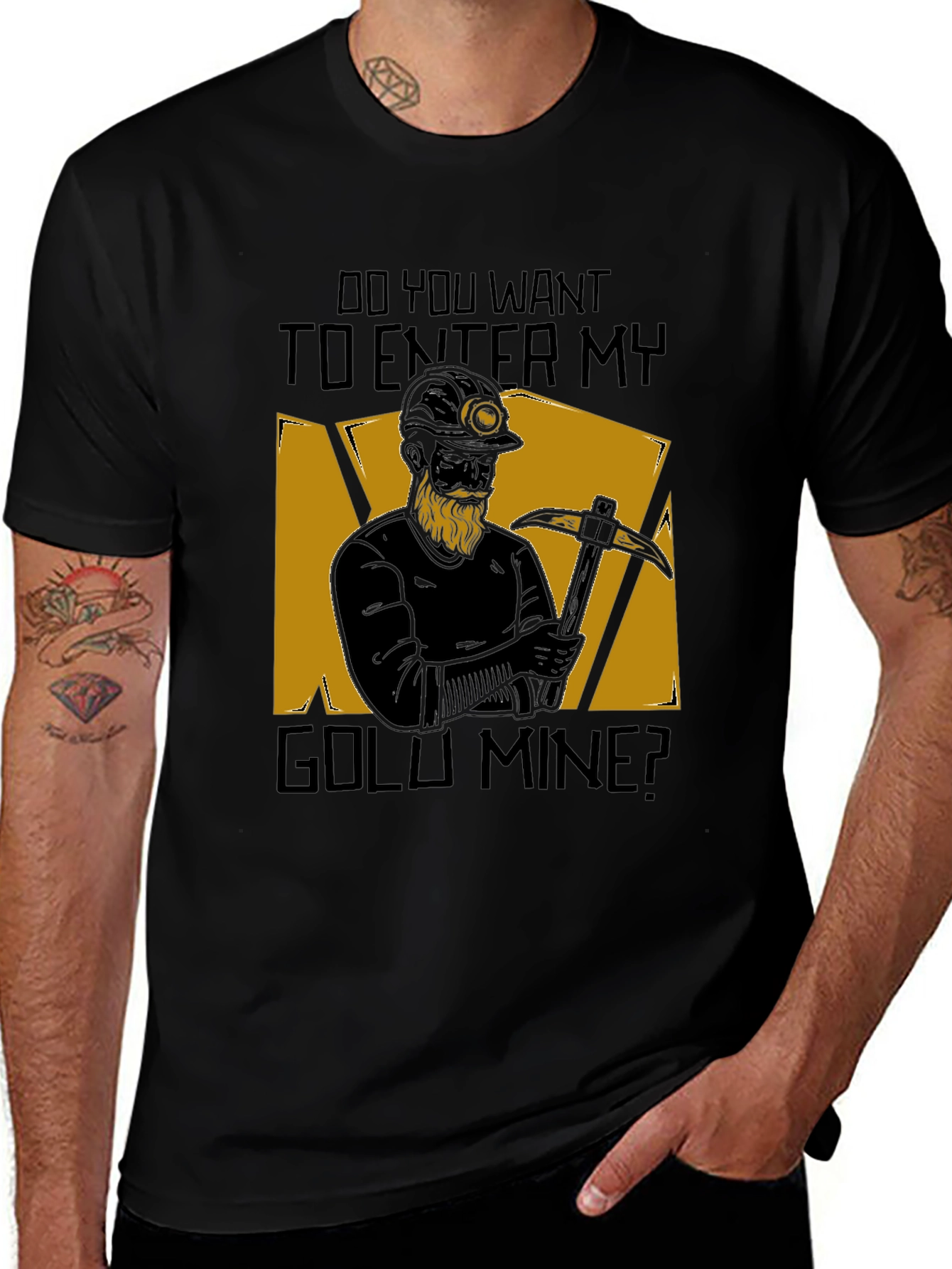 Variant 2 of Enter My Gold Mine Graphic T-Shirt