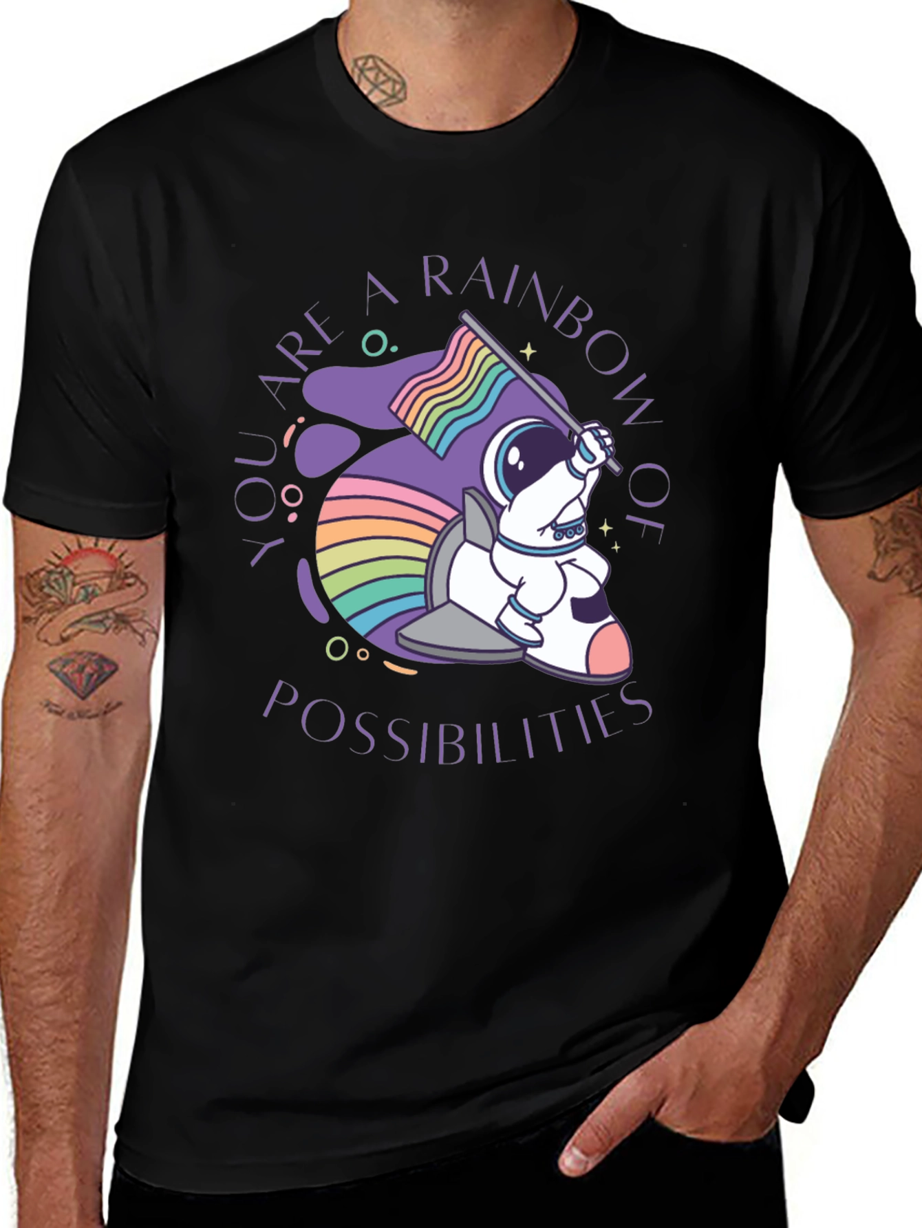 Variant 13 of Rainbow Possibilities Graphic Tee