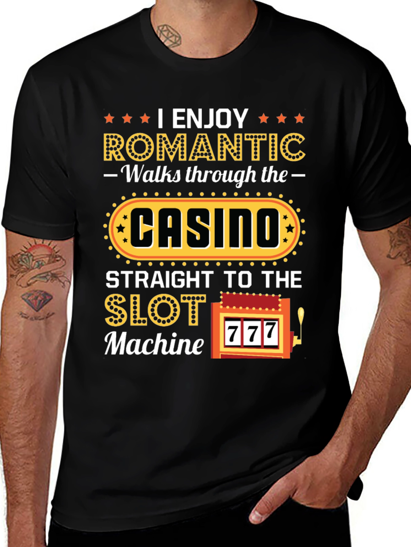 Variant 18 of Romantic Casino Lover Graphic T-Shirt
