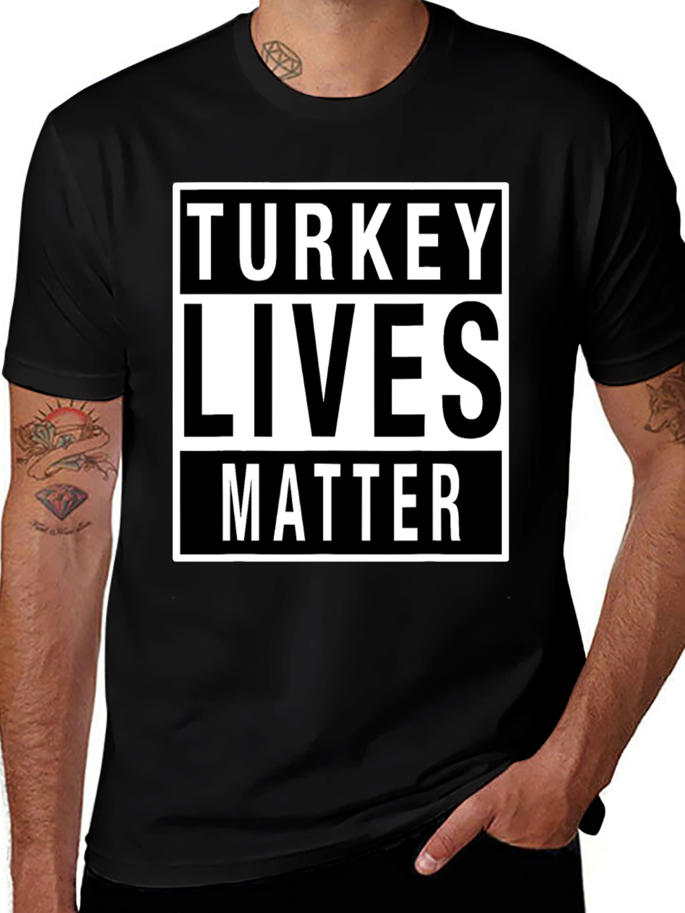 Variant 17 of Turkey Lives Matter Graphic T-Shirt