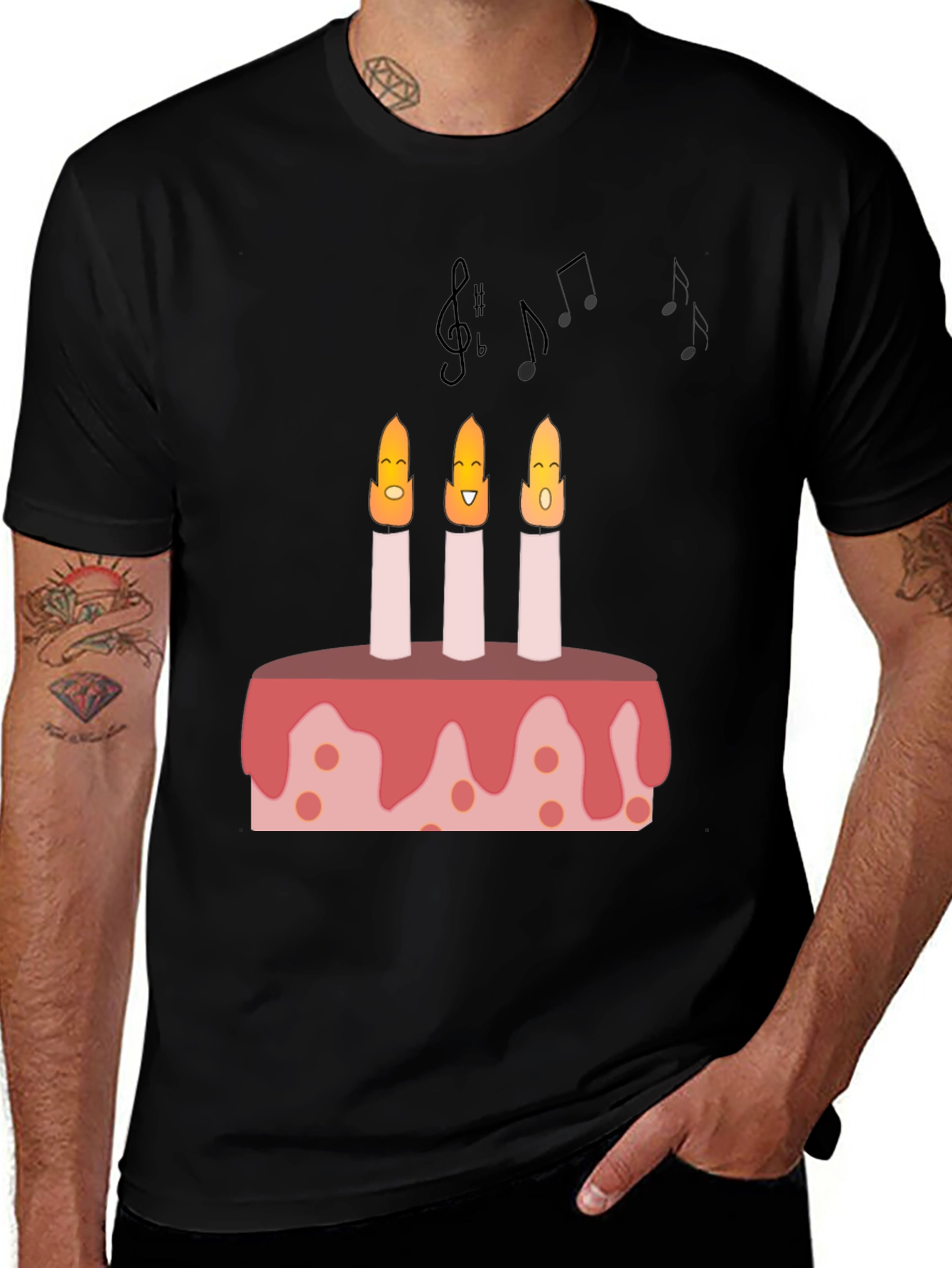 Variant 28 of Birthday Cake Candles Graphic T-Shirt