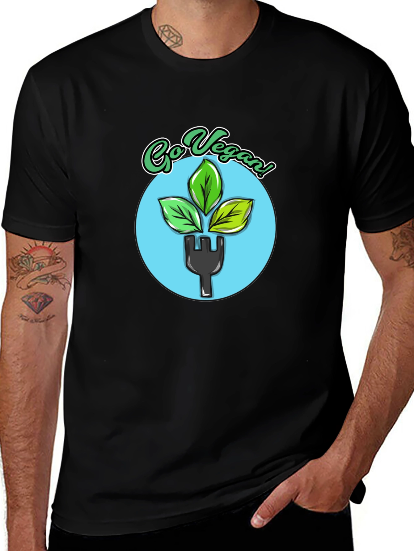 Variant 14 of Go Vegan T-Shirt - Plant Based Diet Tee