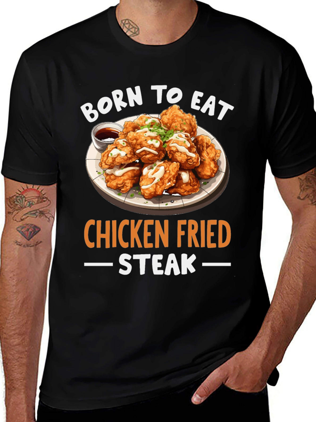 Born to Eat Chicken Fried Steak T-Shirt