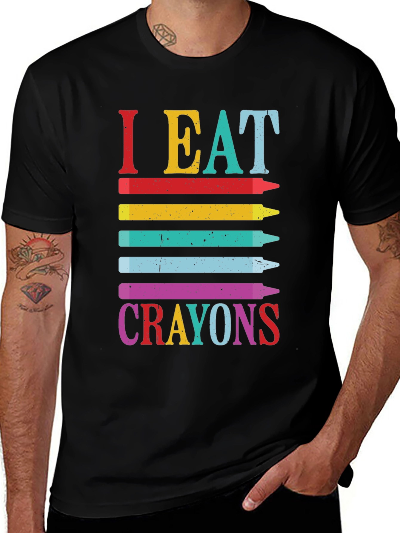 Variant 19 of I Eat Crayons Graphic Tee - Funny Adult Humor Shirt