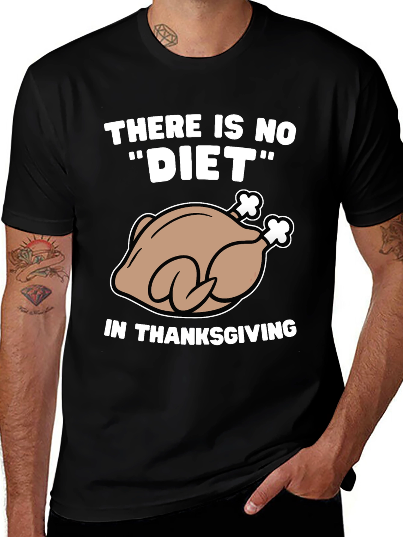 Variant 20 of Thanksgiving Turkey Diet Humor T-Shirt