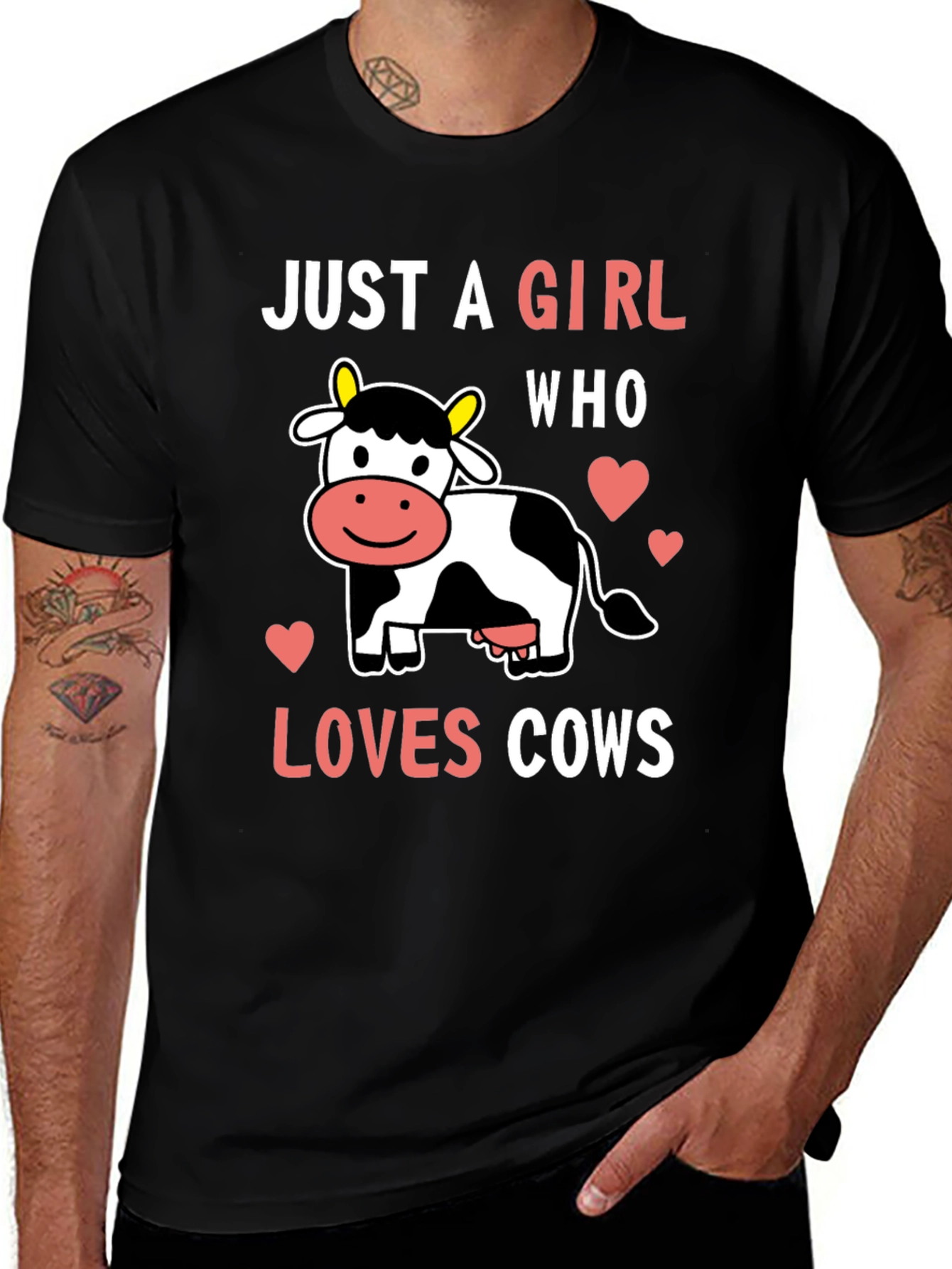 Just a Girl Who Loves Cows T-Shirt