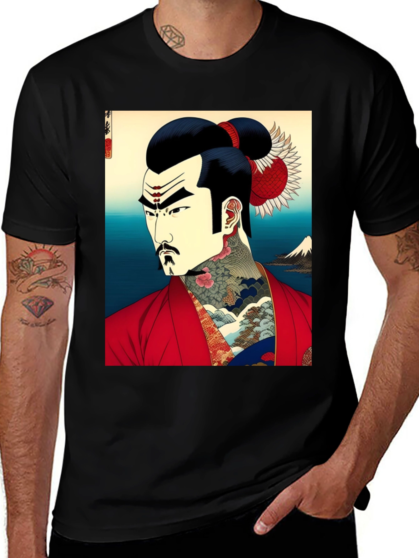 Variant 13 of Japanese Art Samurai Graphic Tee