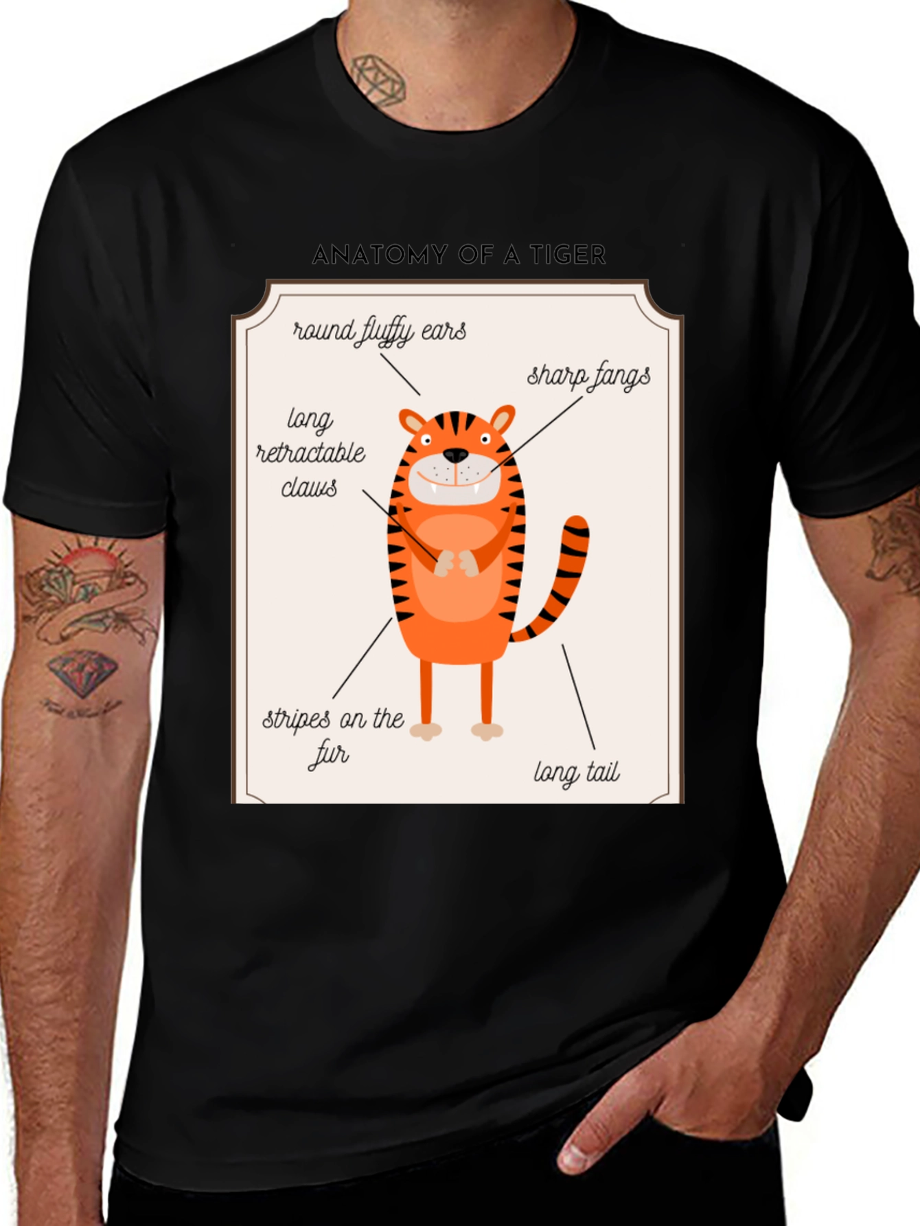 Variant 9 of Anatomy of a Tiger Funny T-Shirt