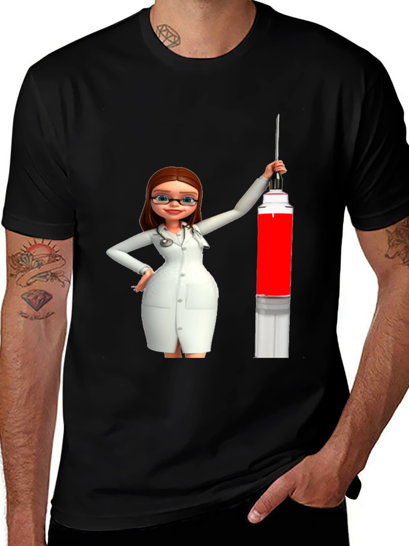 Variant 30 of Novelty Cartoon Doctor T-Shirt
