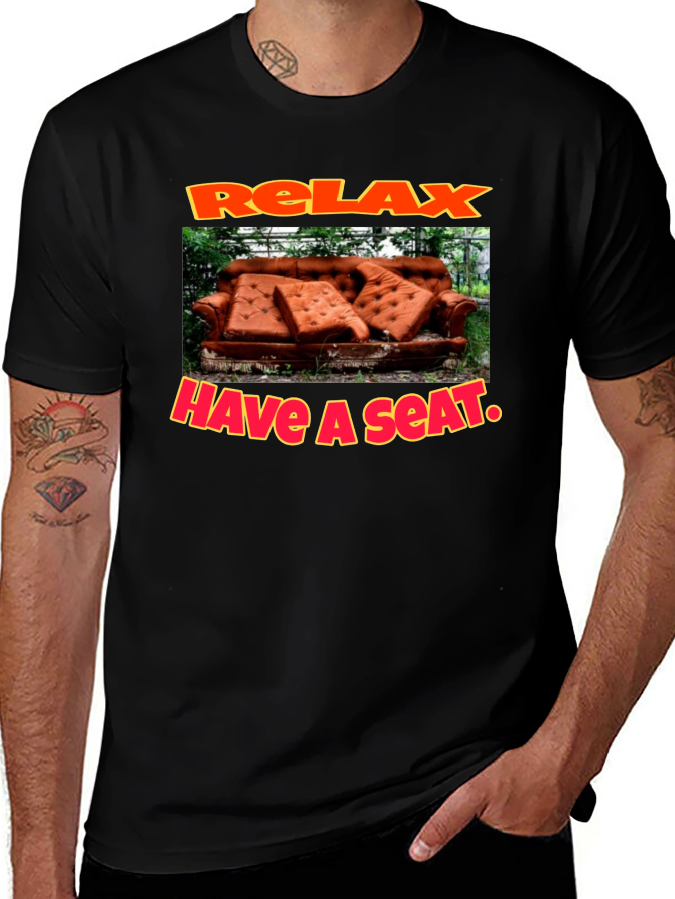 Variant 18 of Relax Have A Seat T-Shirt - Unique Graphic Tee