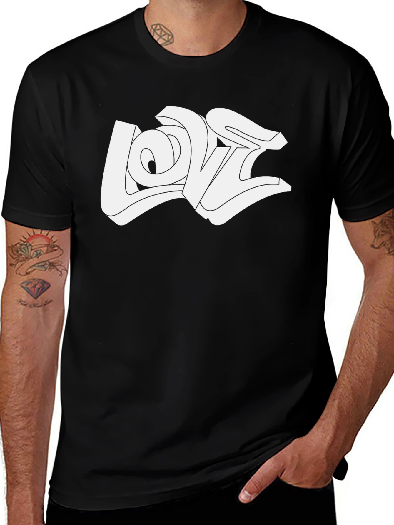 Love Graffiti Style T-Shirt - Bold Streetwear