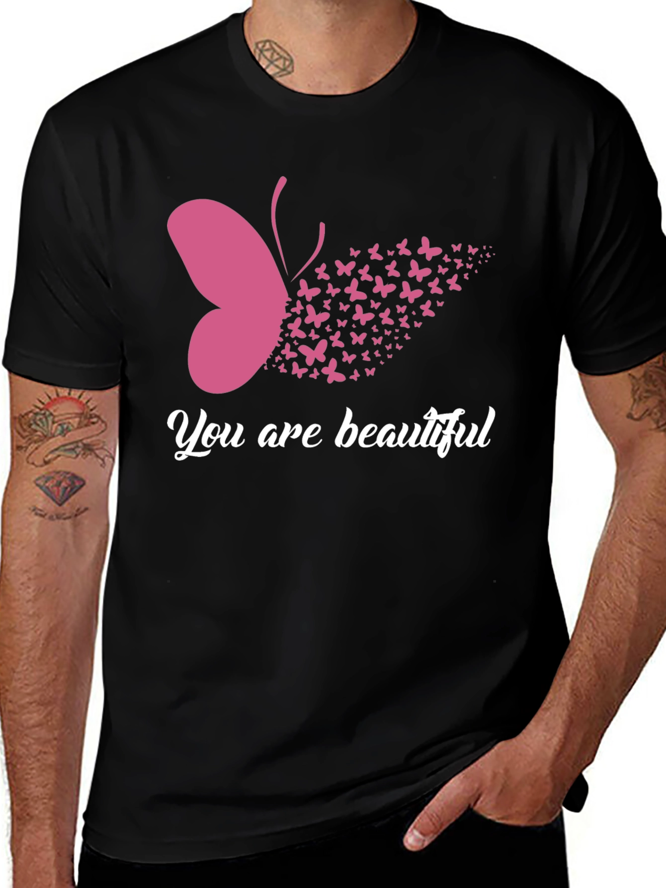 Variant 12 of Beautiful Butterfly Graphic Print T-Shirt